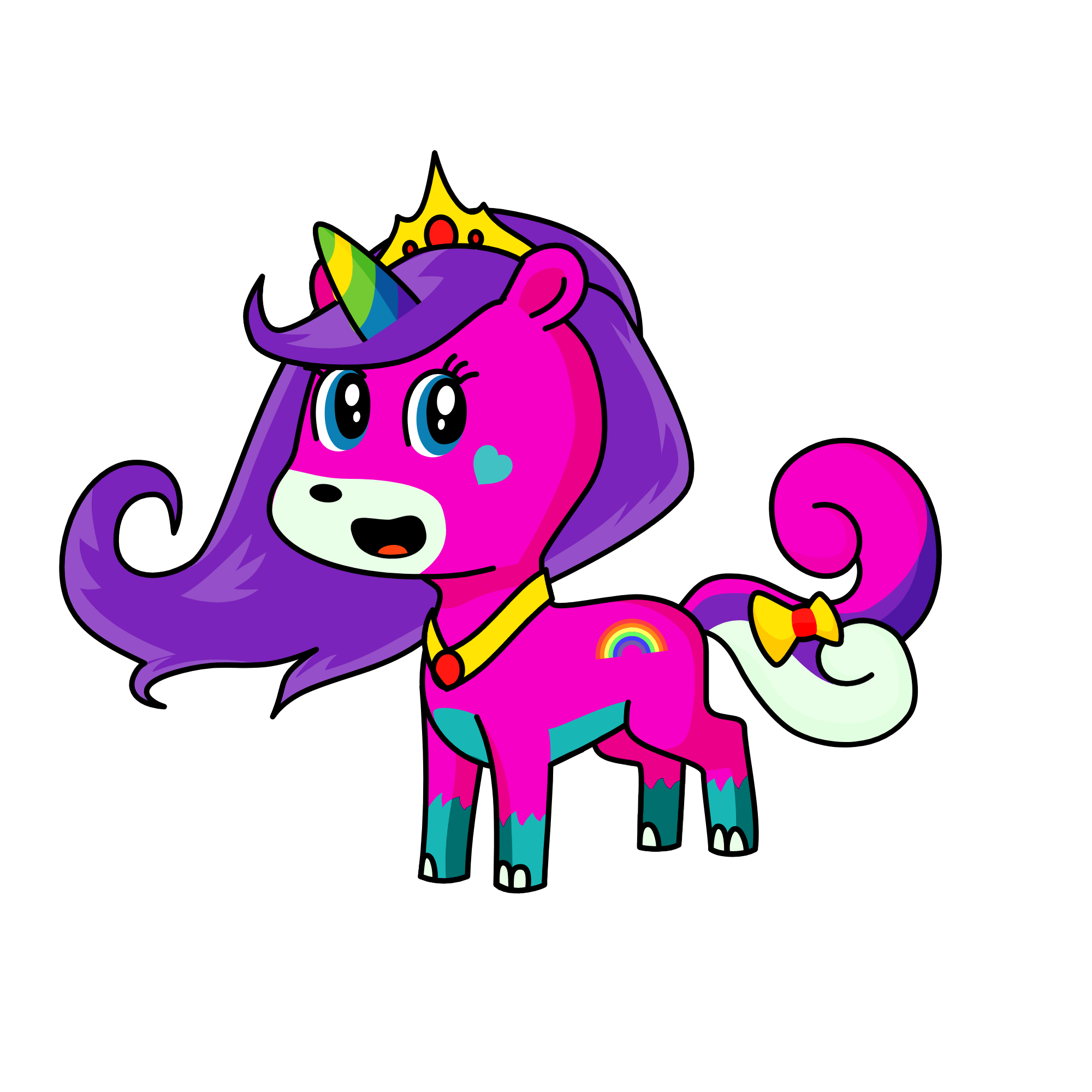 QUEEN RIP BLAZE, the unicorn
