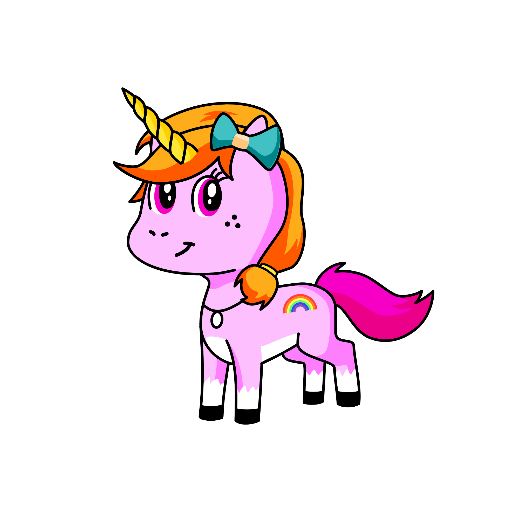 Violet, the unicorn