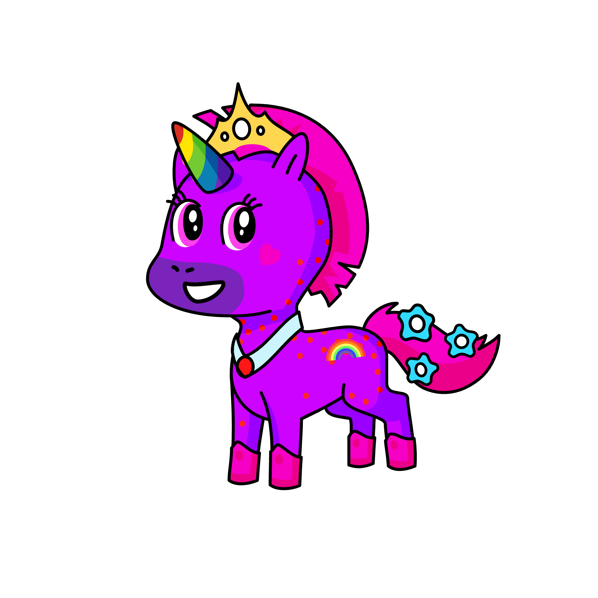 PRINCESS SPARKLE SPOTS, the unicorn