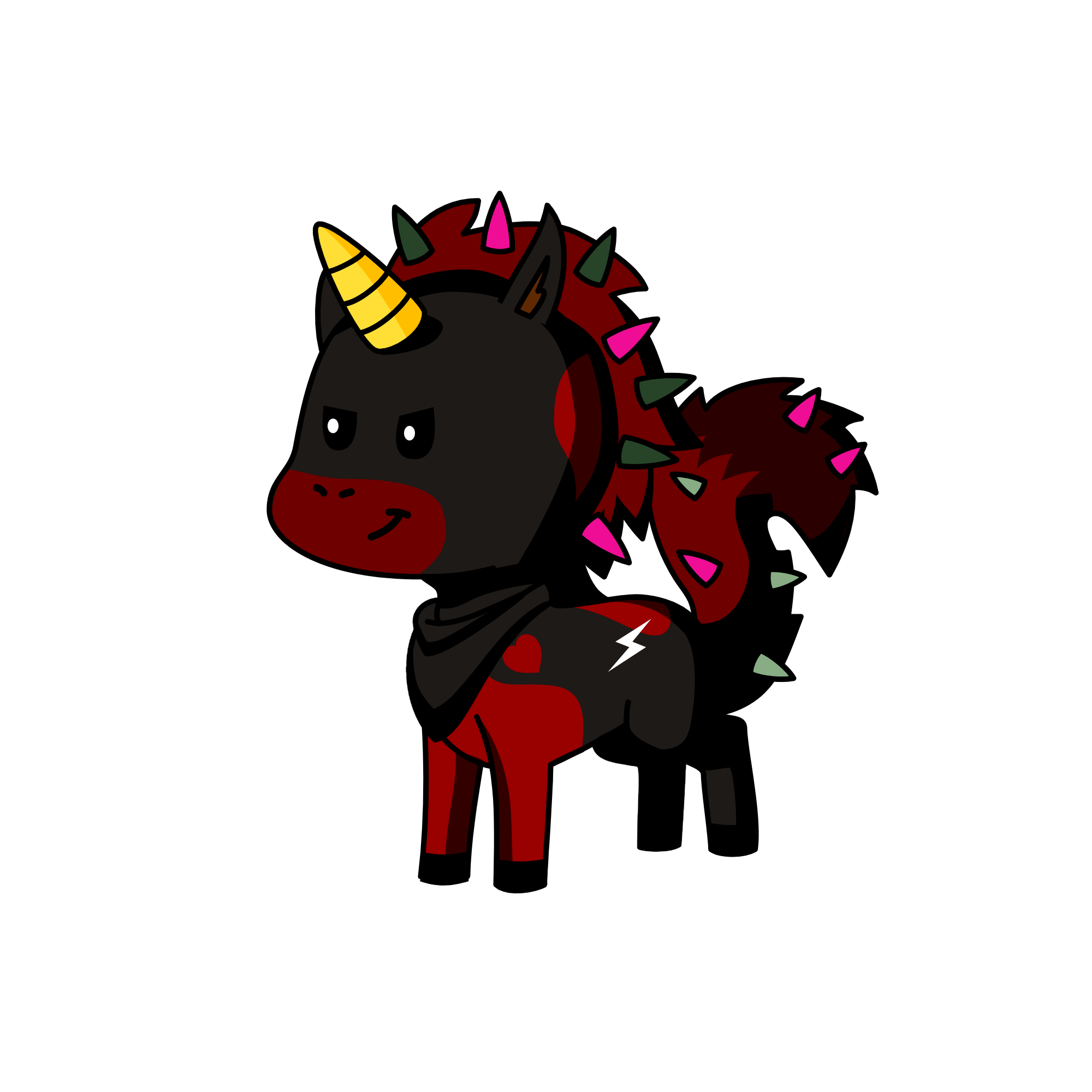 blacky upgrade, the unicorn
