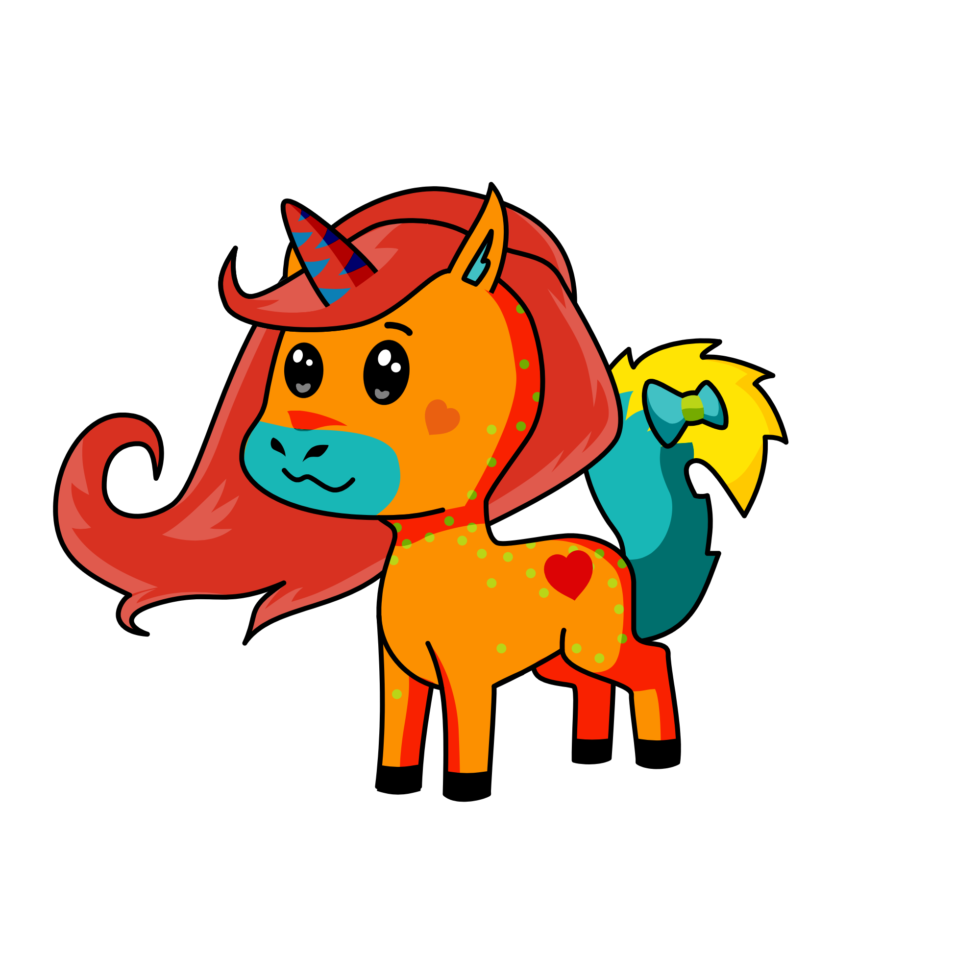 Desert sand , the unicorn