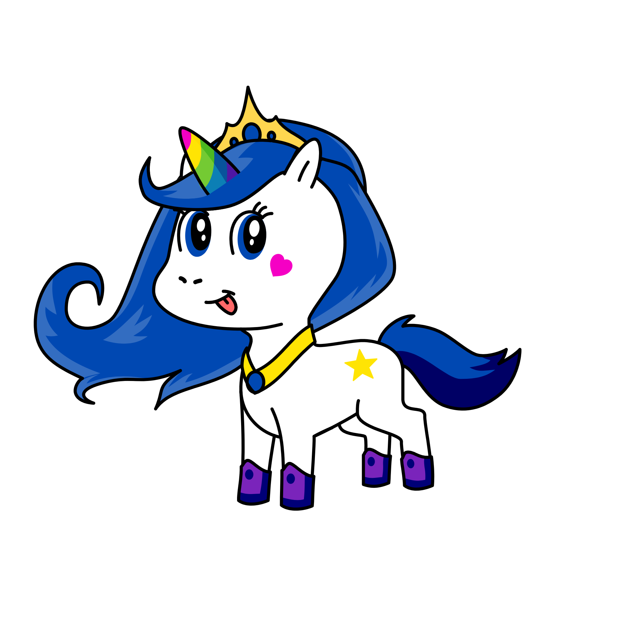 Sparkles , the unicorn