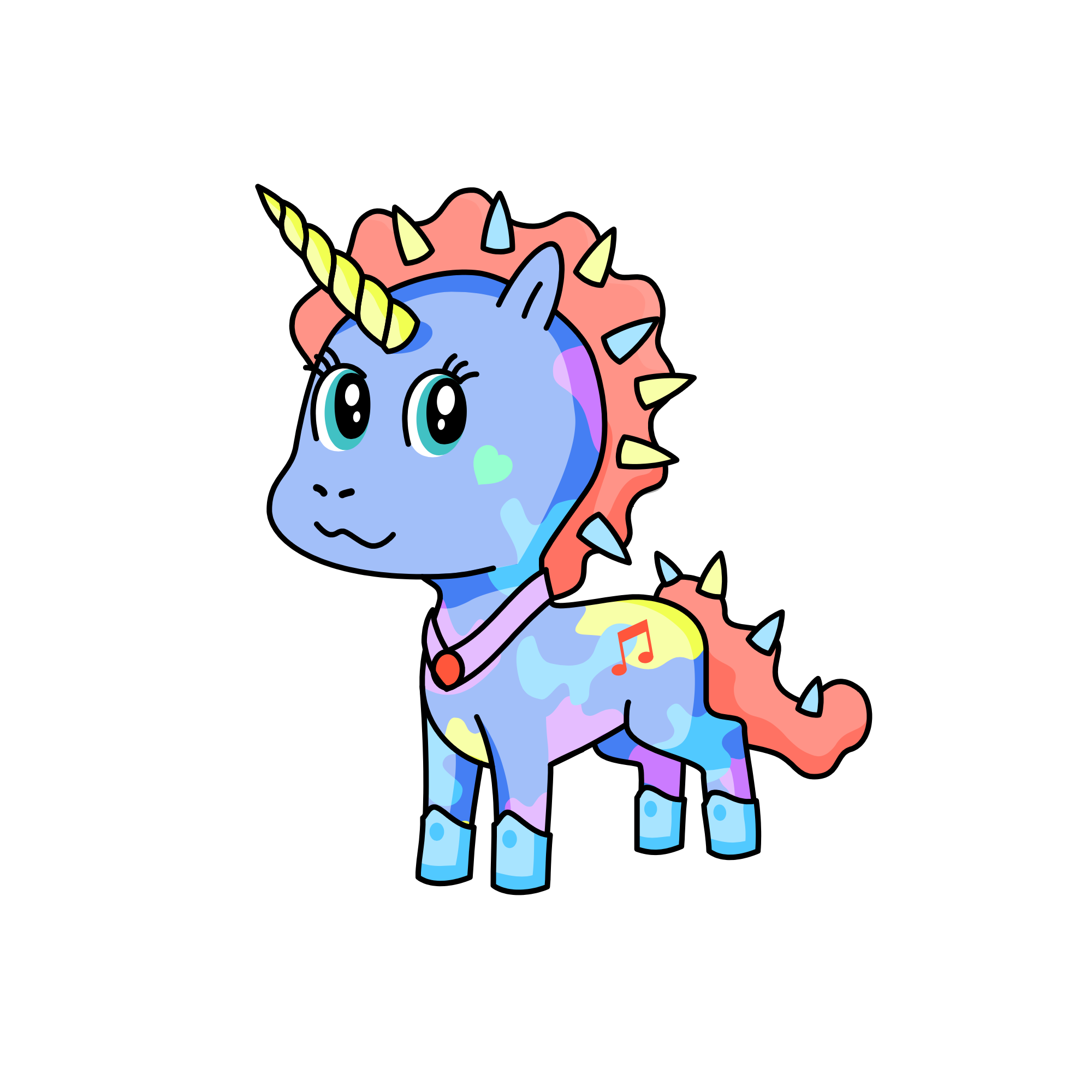 Splatter, the unicorn