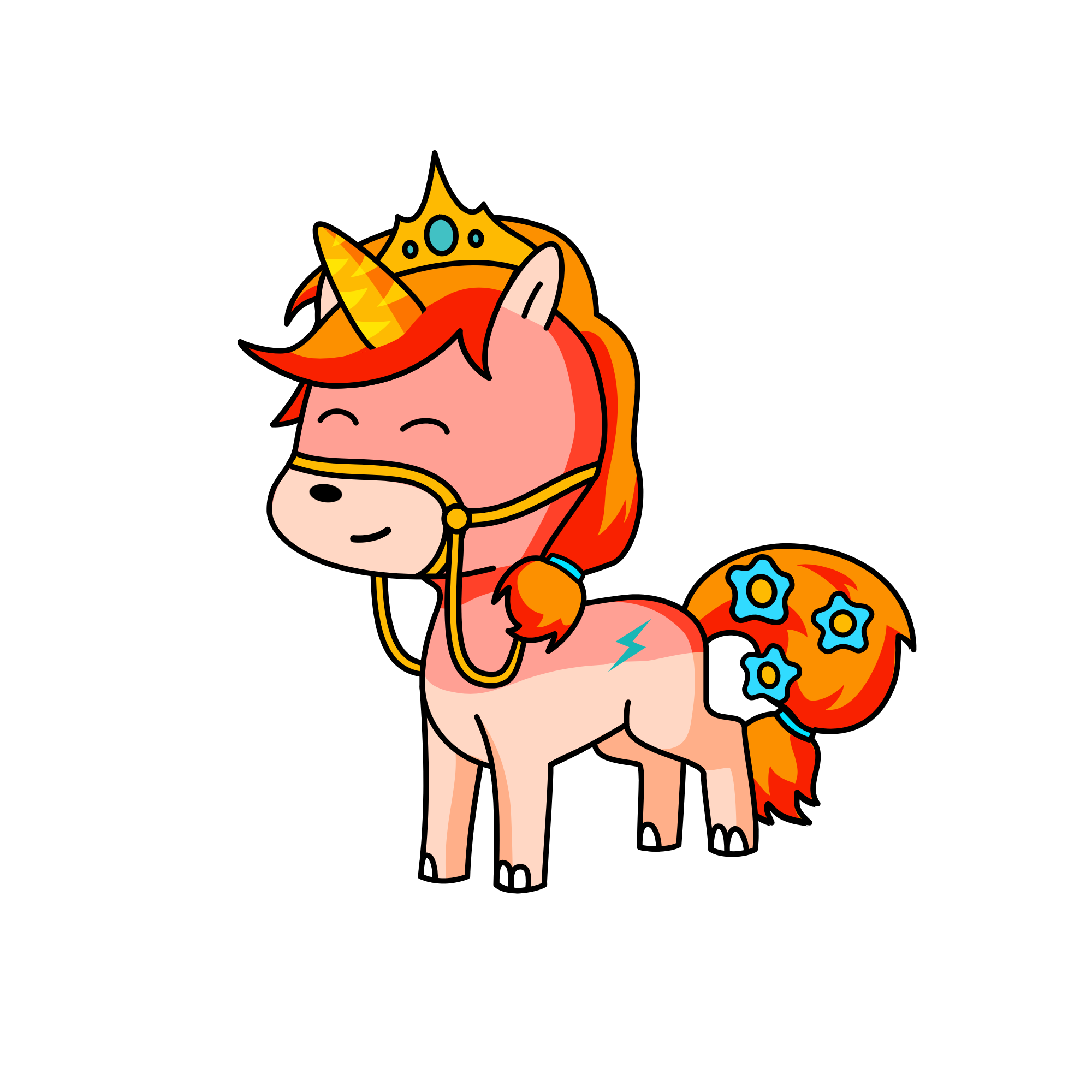 Ginger, the unicorn