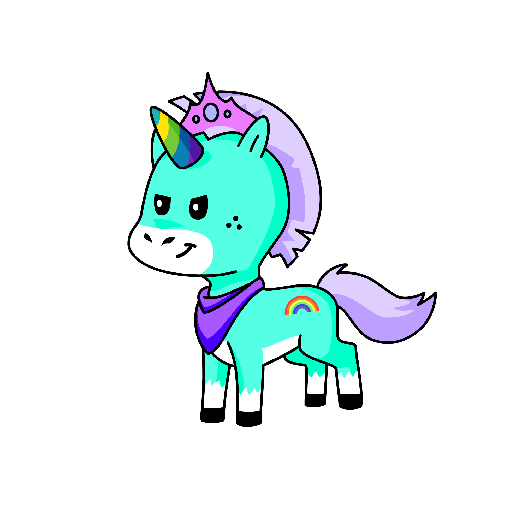 Bow, the unicorn