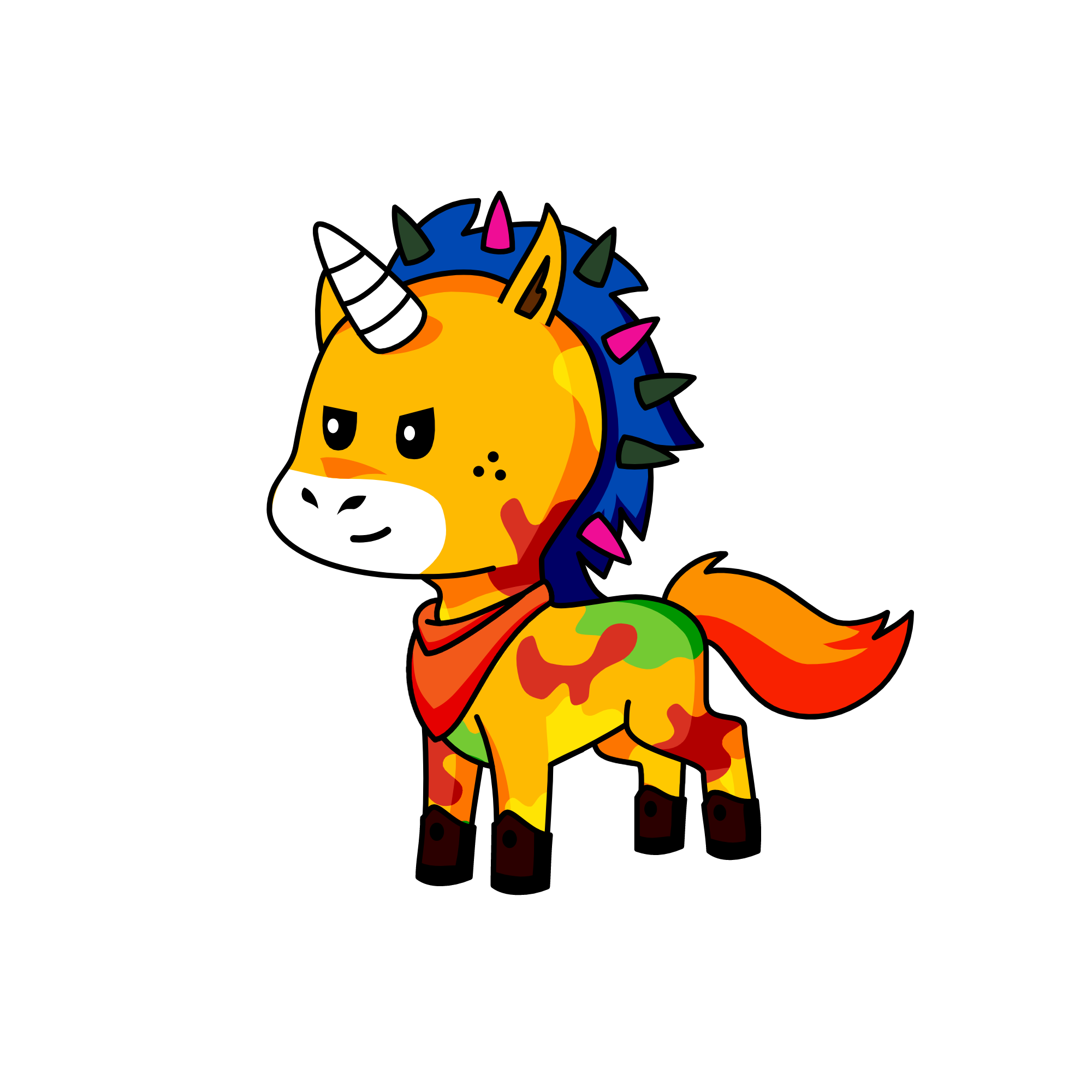 spiky, the unicorn