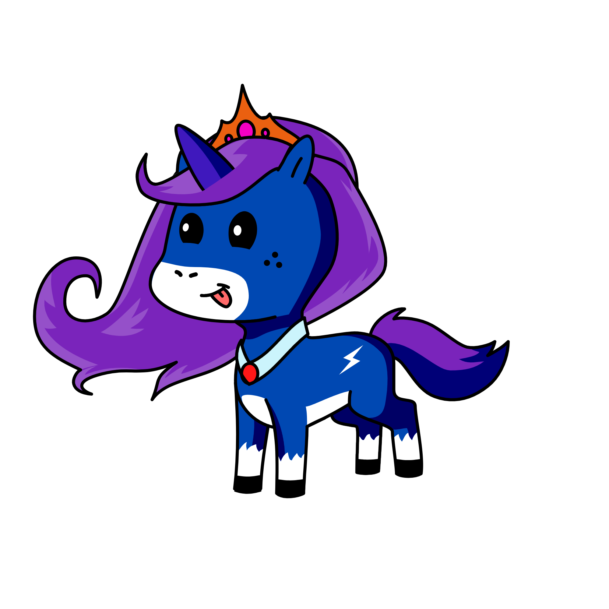 Lavender, the unicorn