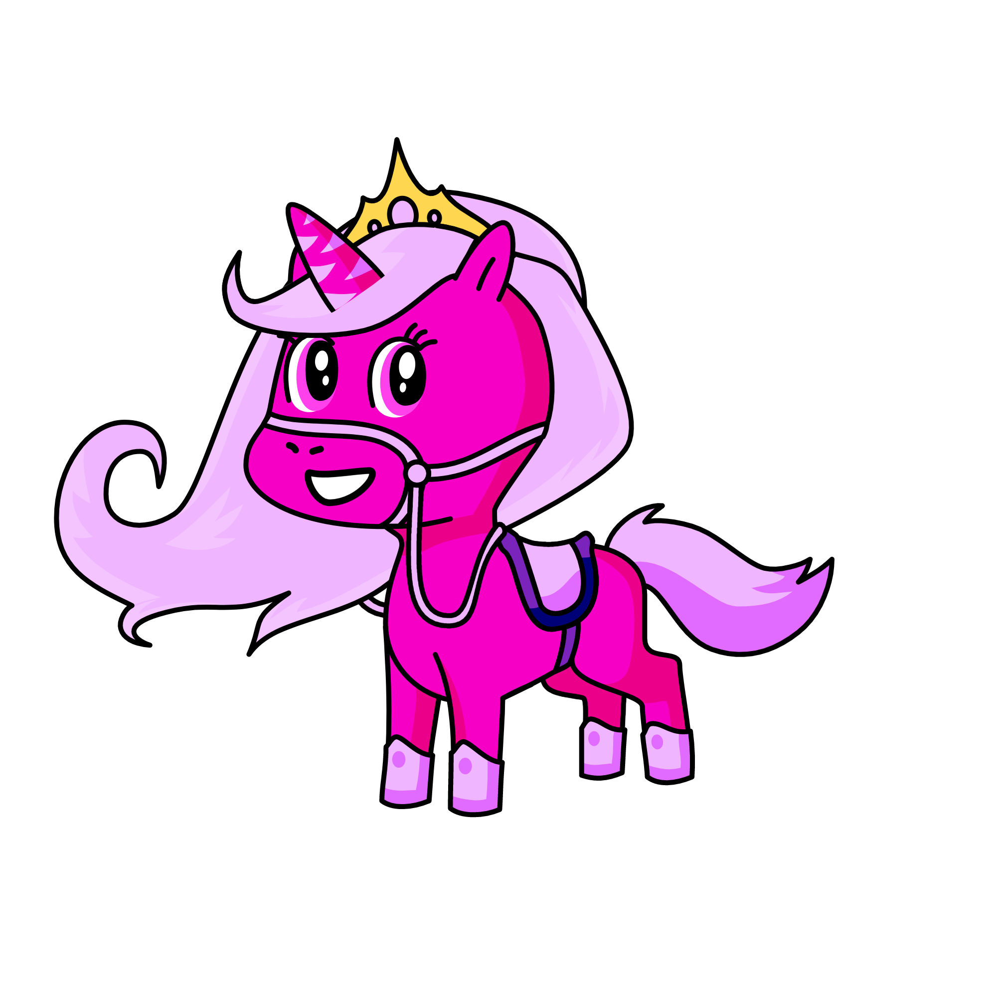 Pink, the unicorn
