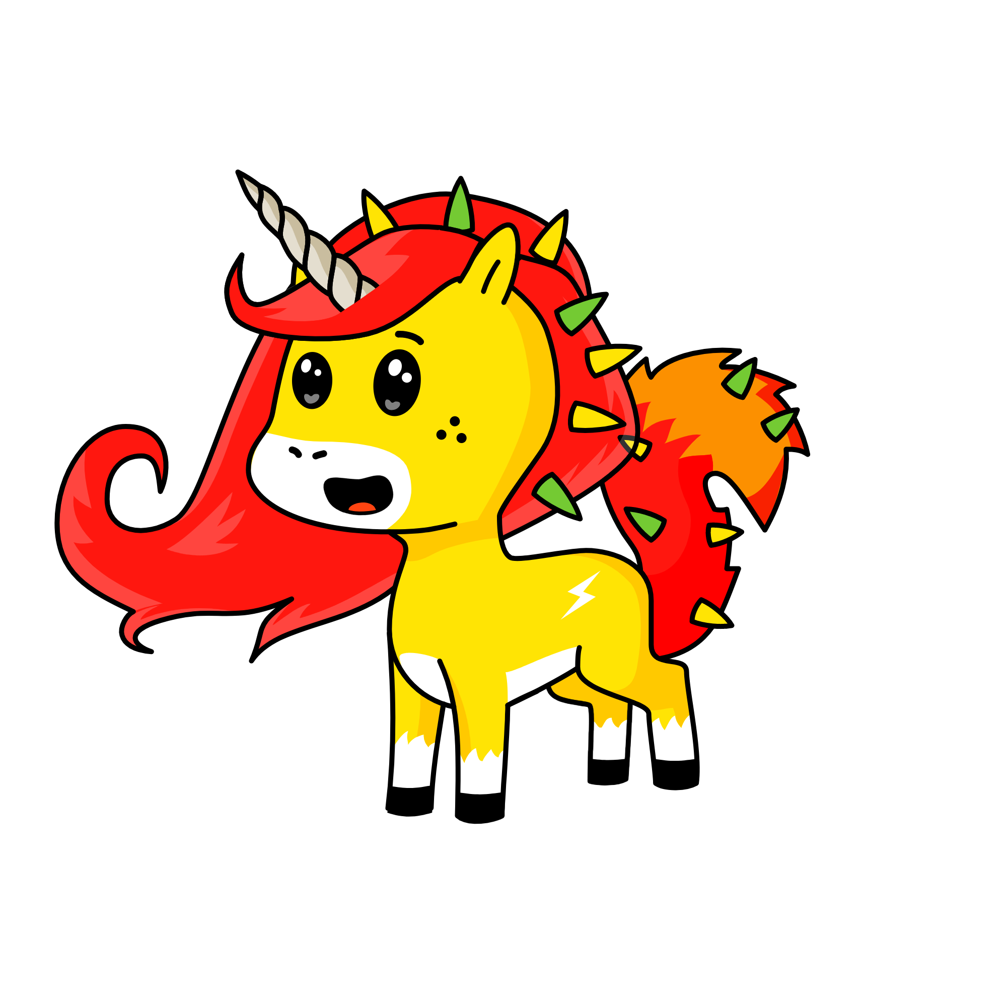 Speedy, the unicorn