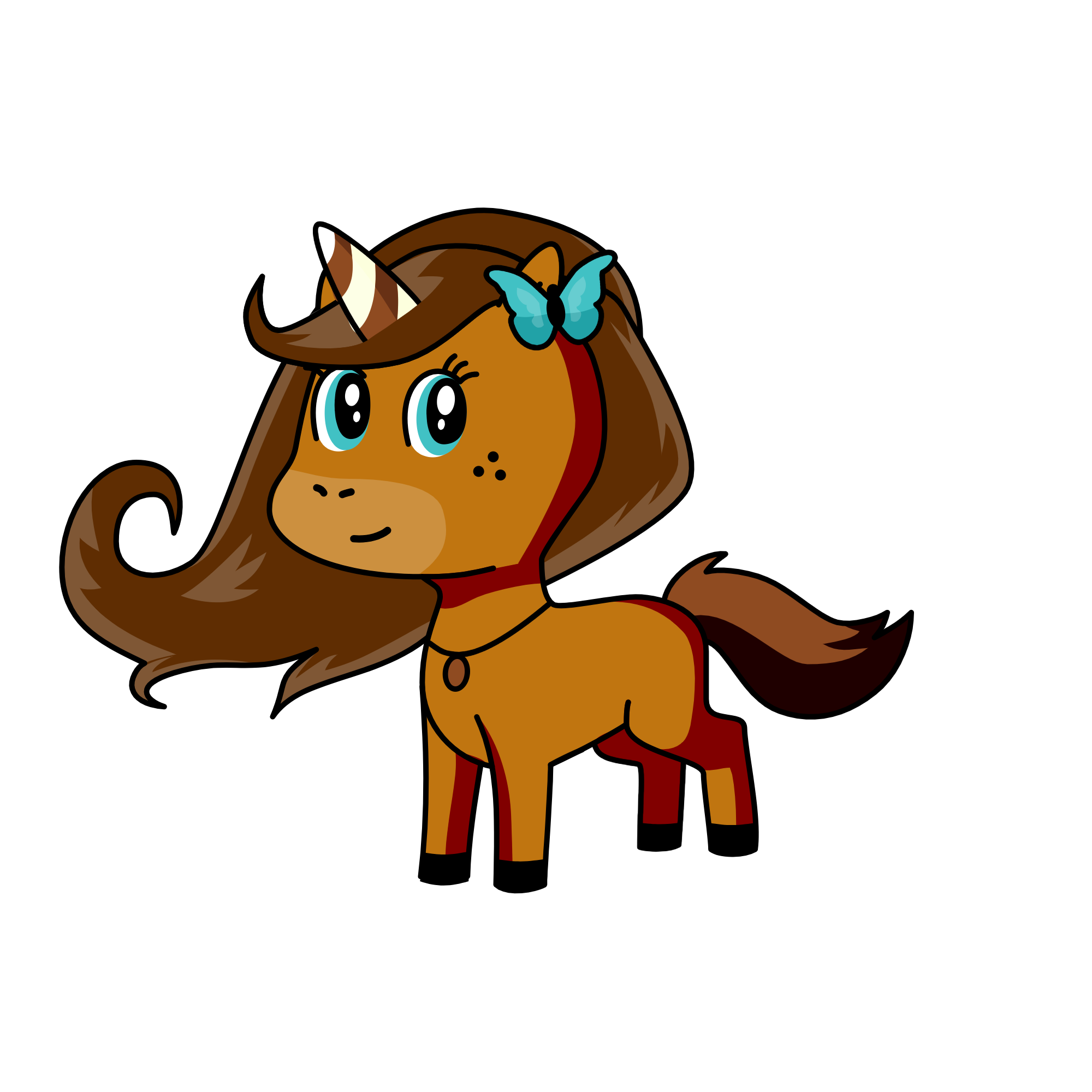 Brownie, the unicorn