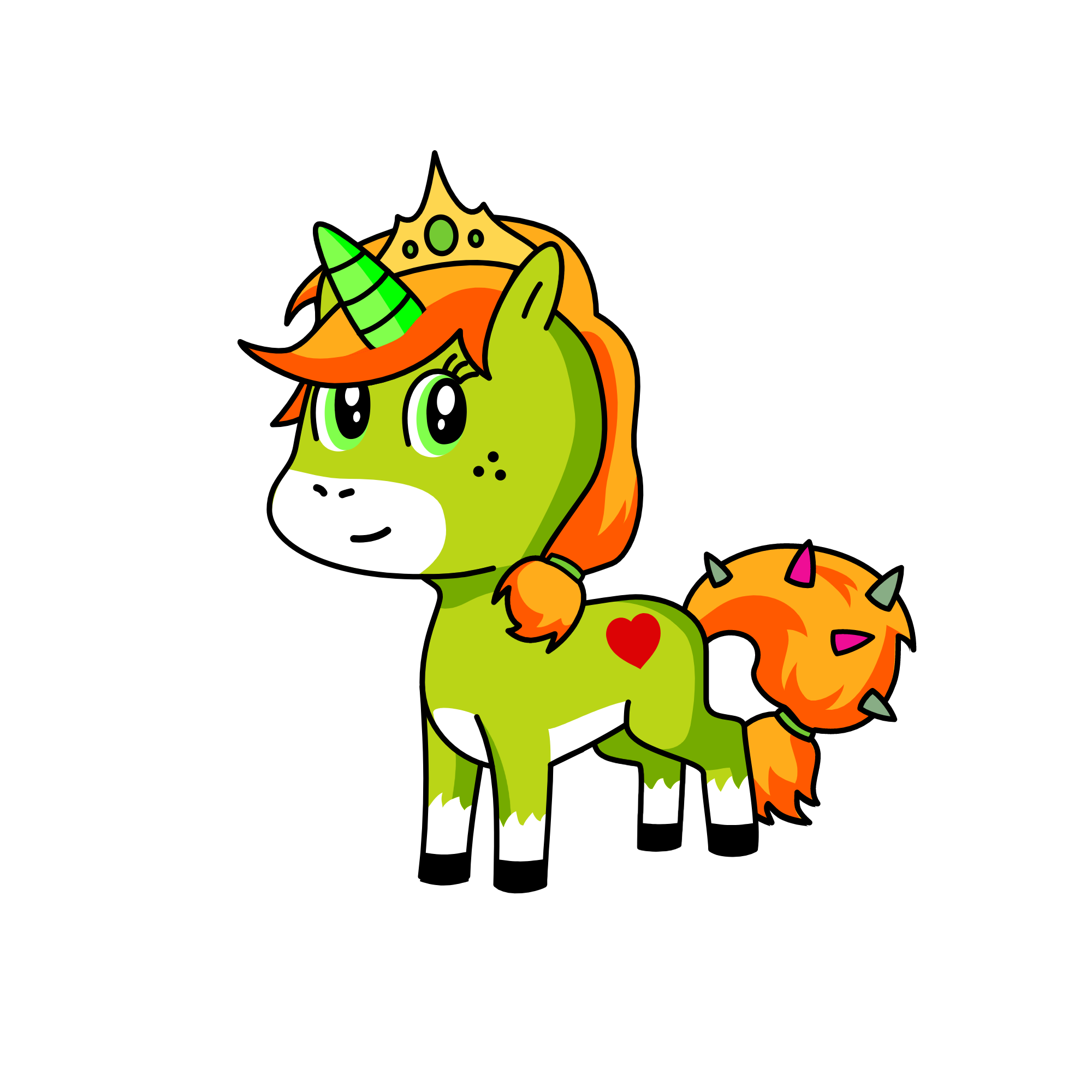 Princess Thorn, the unicorn