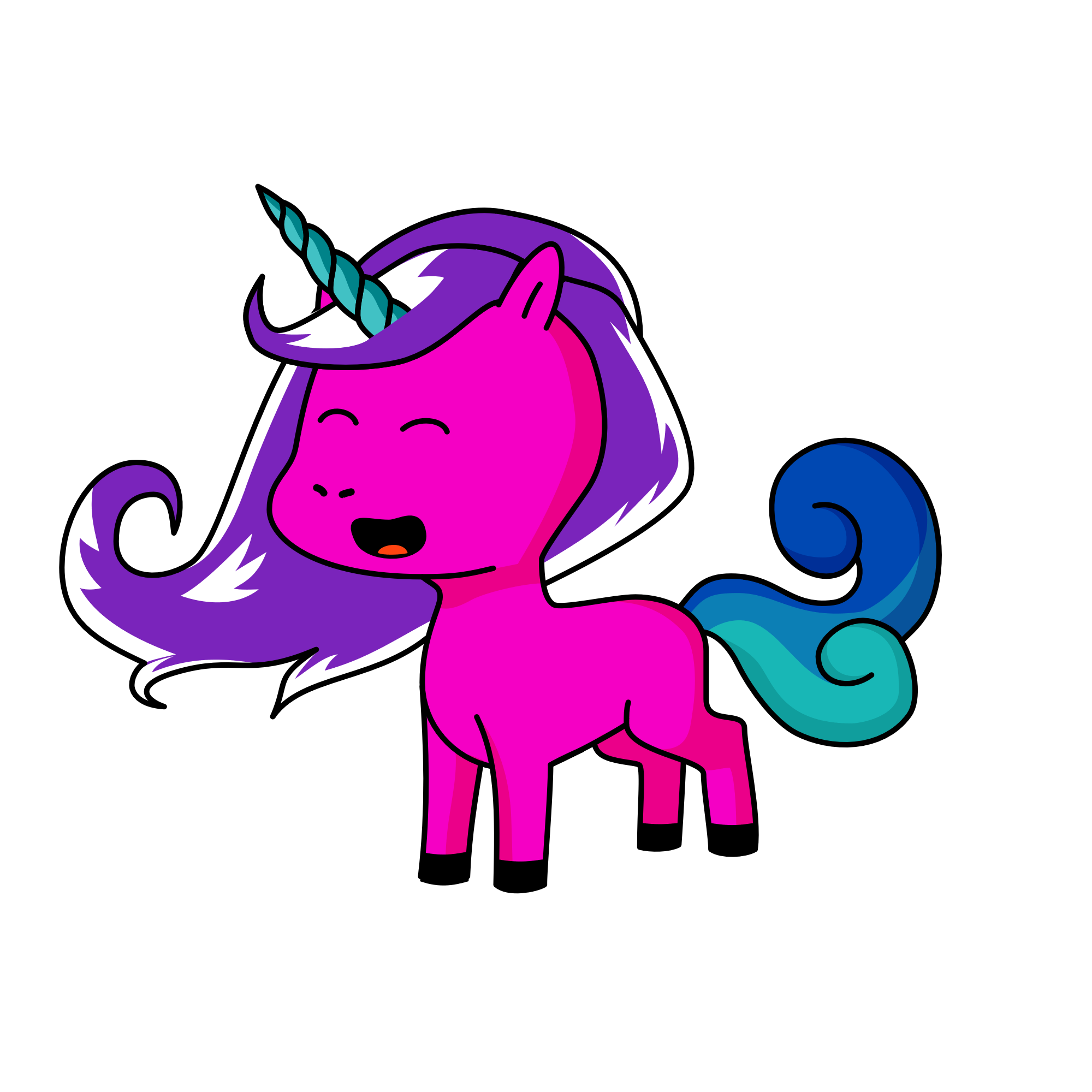 Sparkle pants, the unicorn