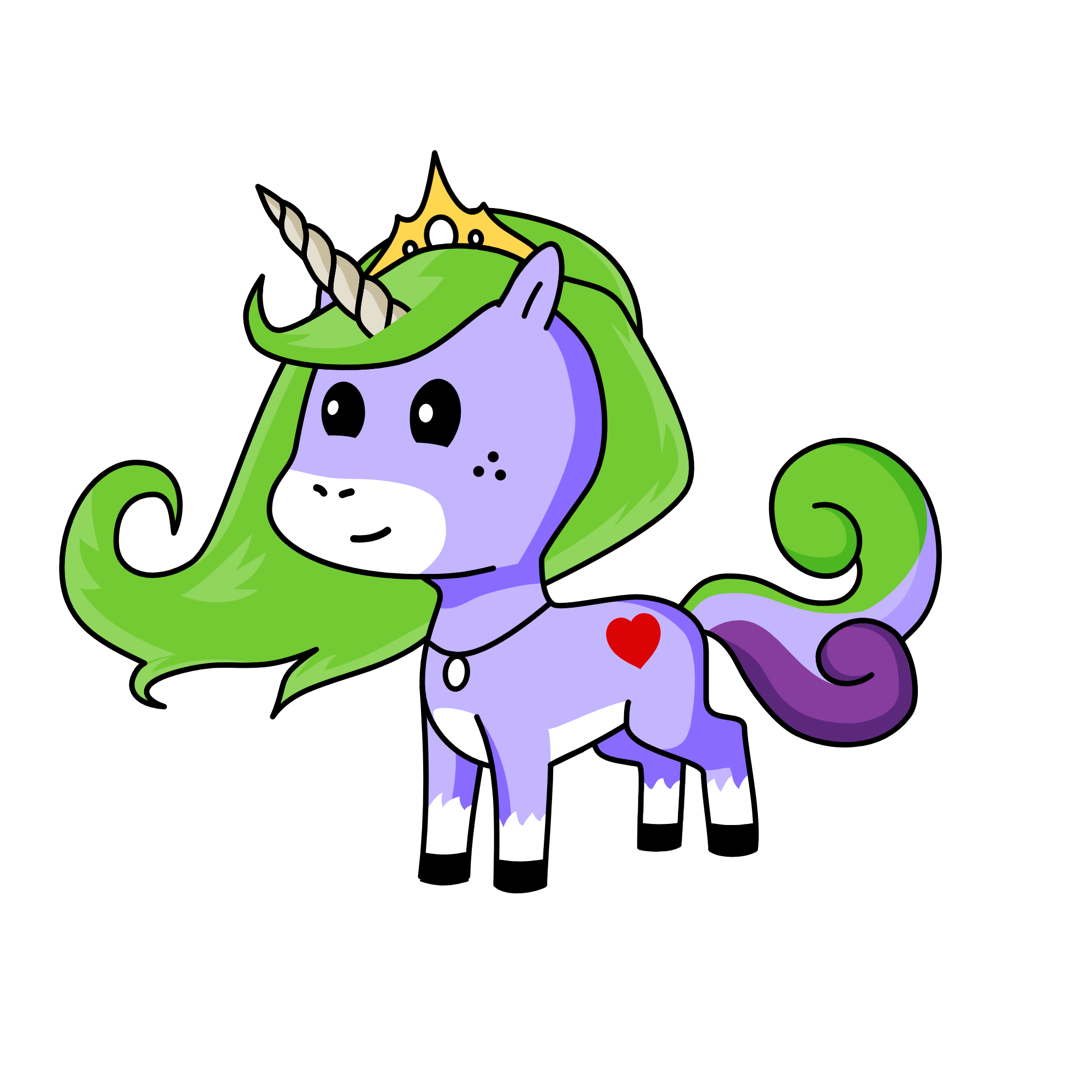 Queen Grace, the unicorn