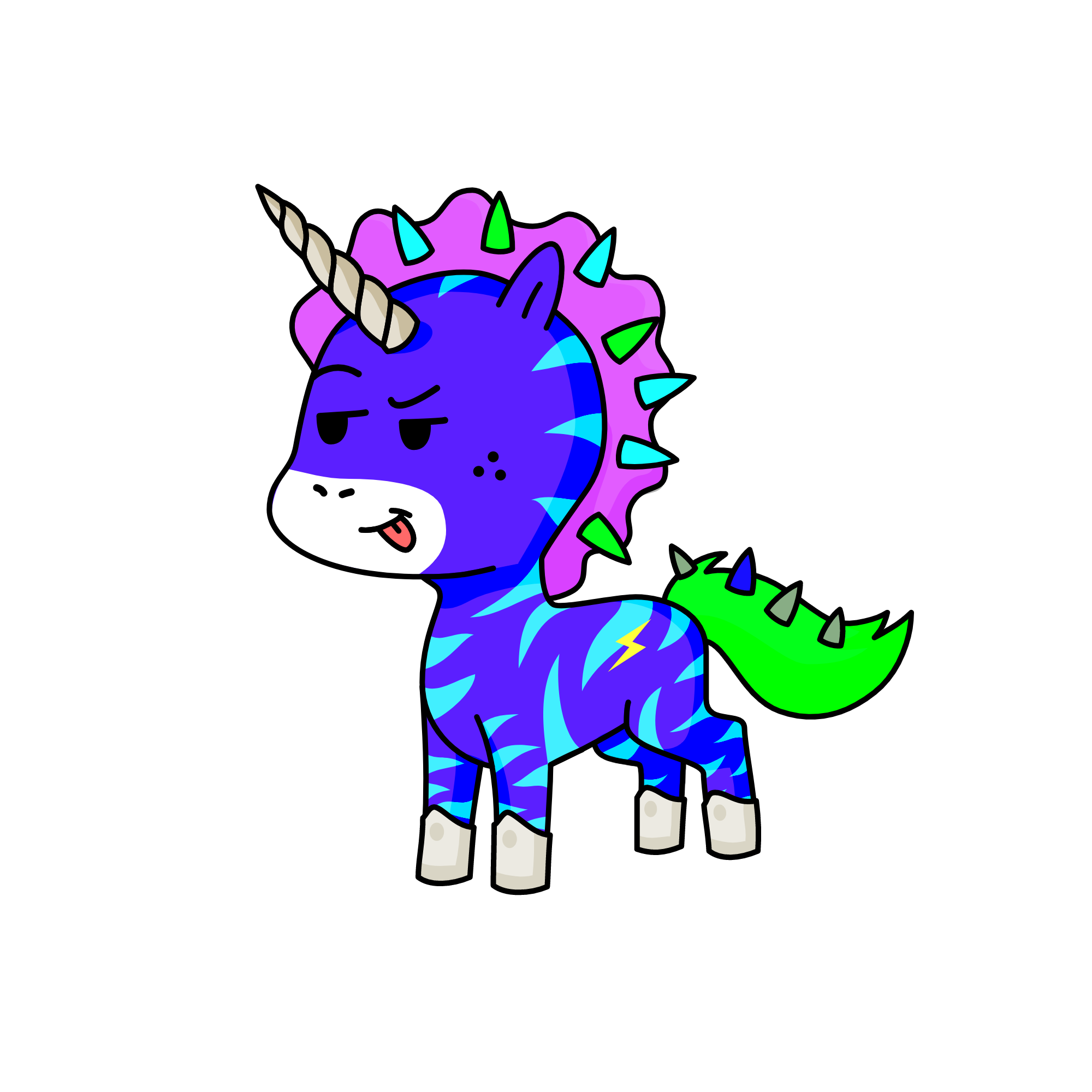 Spikes, the unicorn