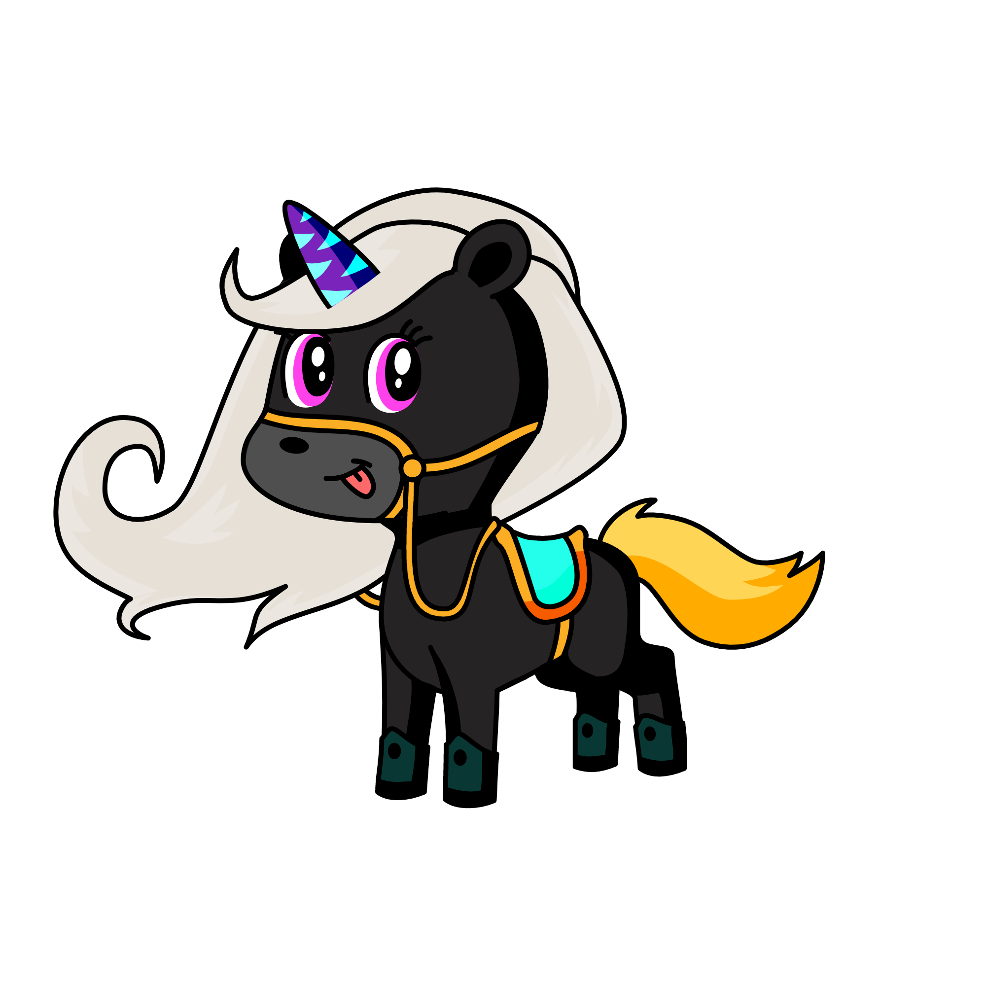 Black fire, the unicorn
