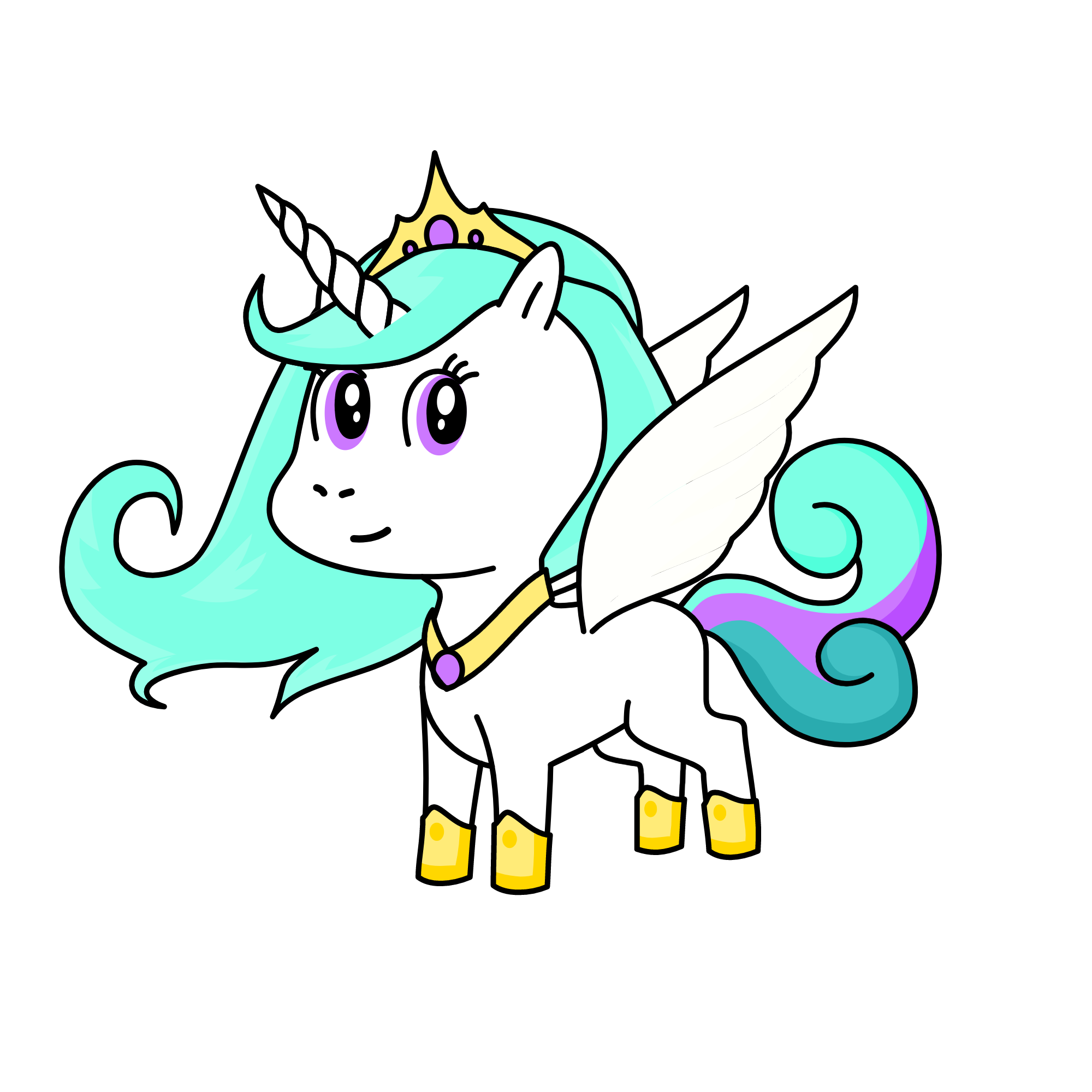 Princess Celestia, the unicorn