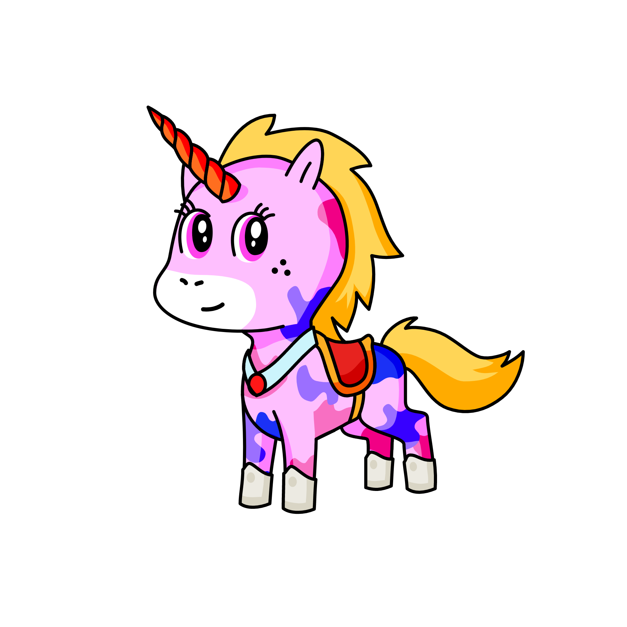 grey, the unicorn
