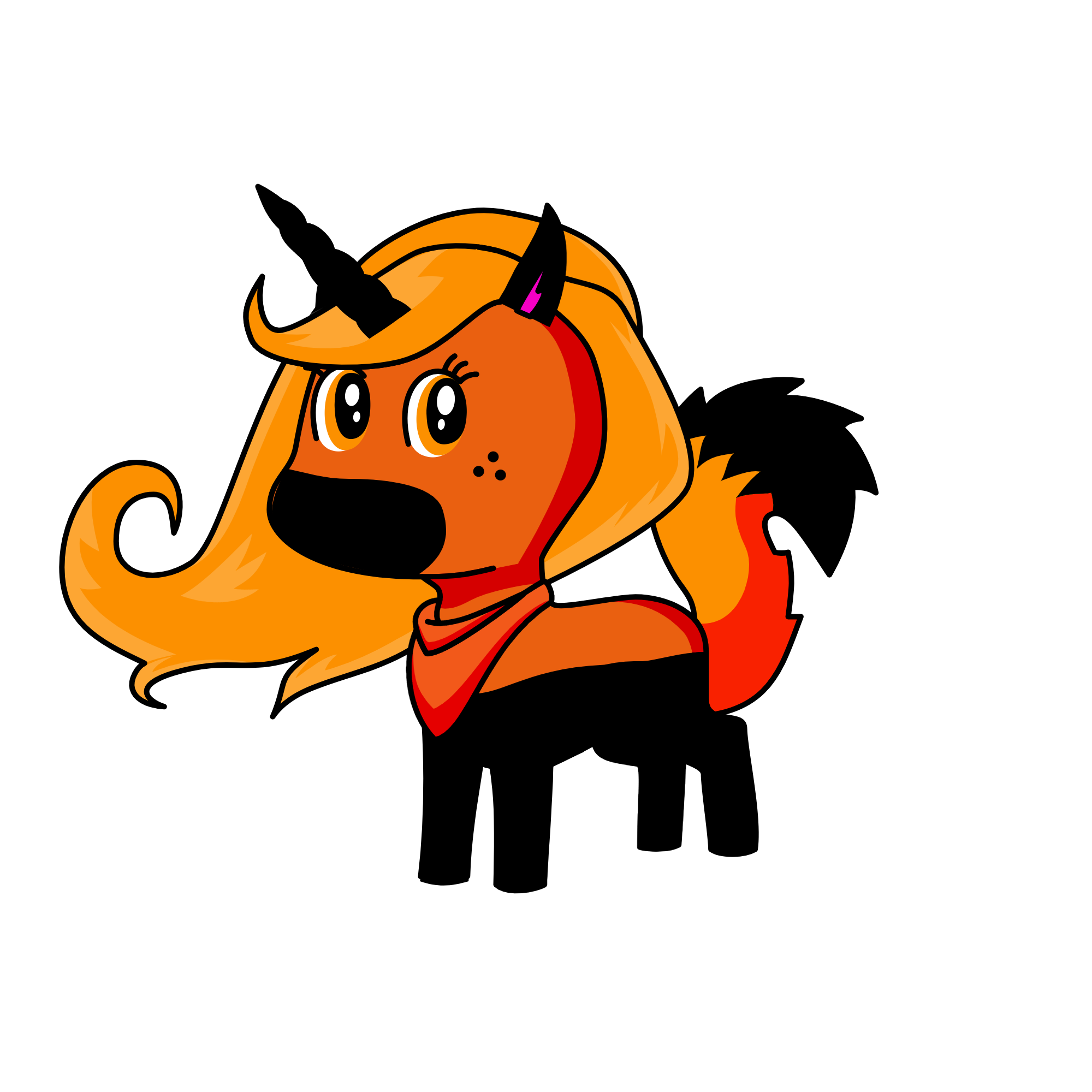 Foxy, the unicorn