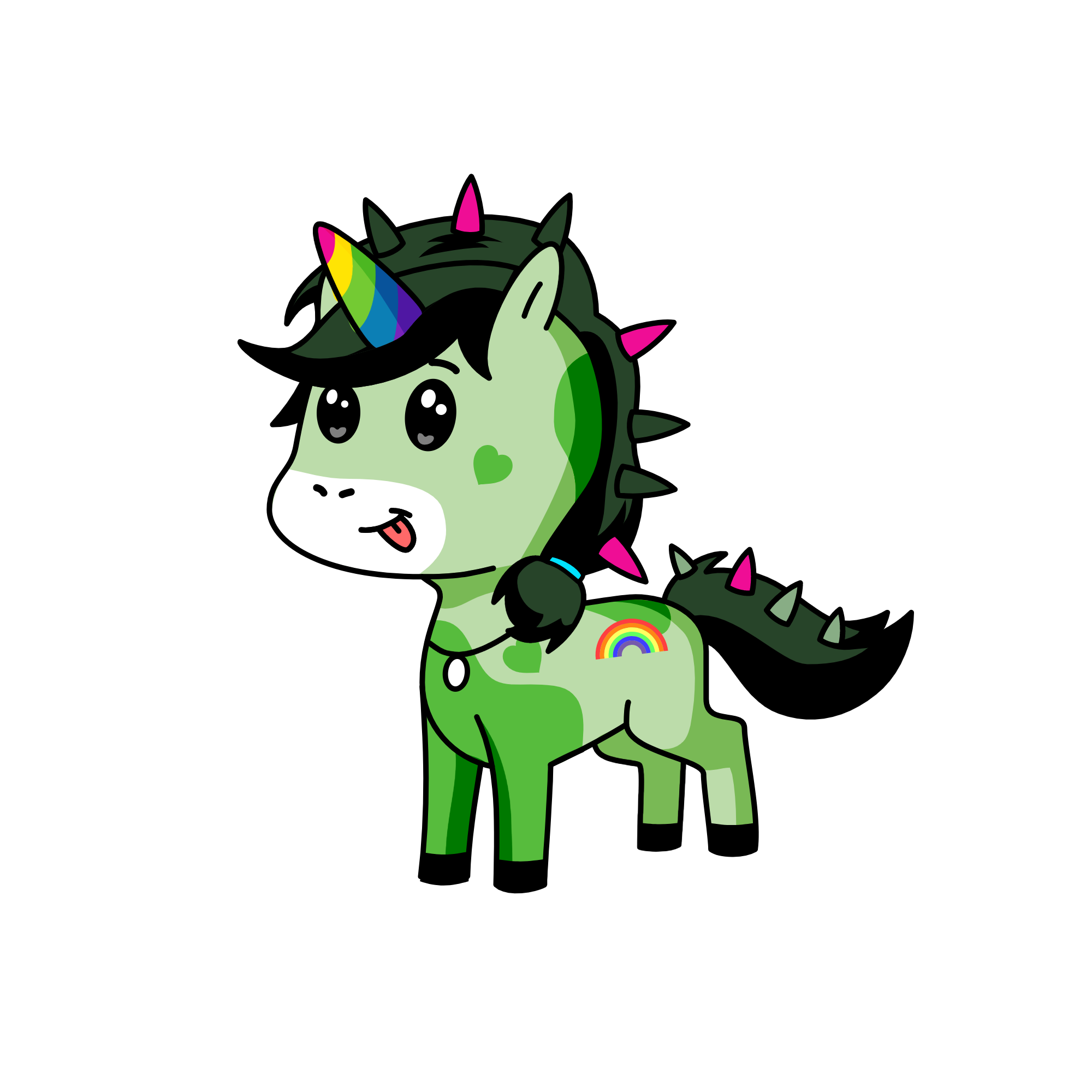 greenie pie, the unicorn