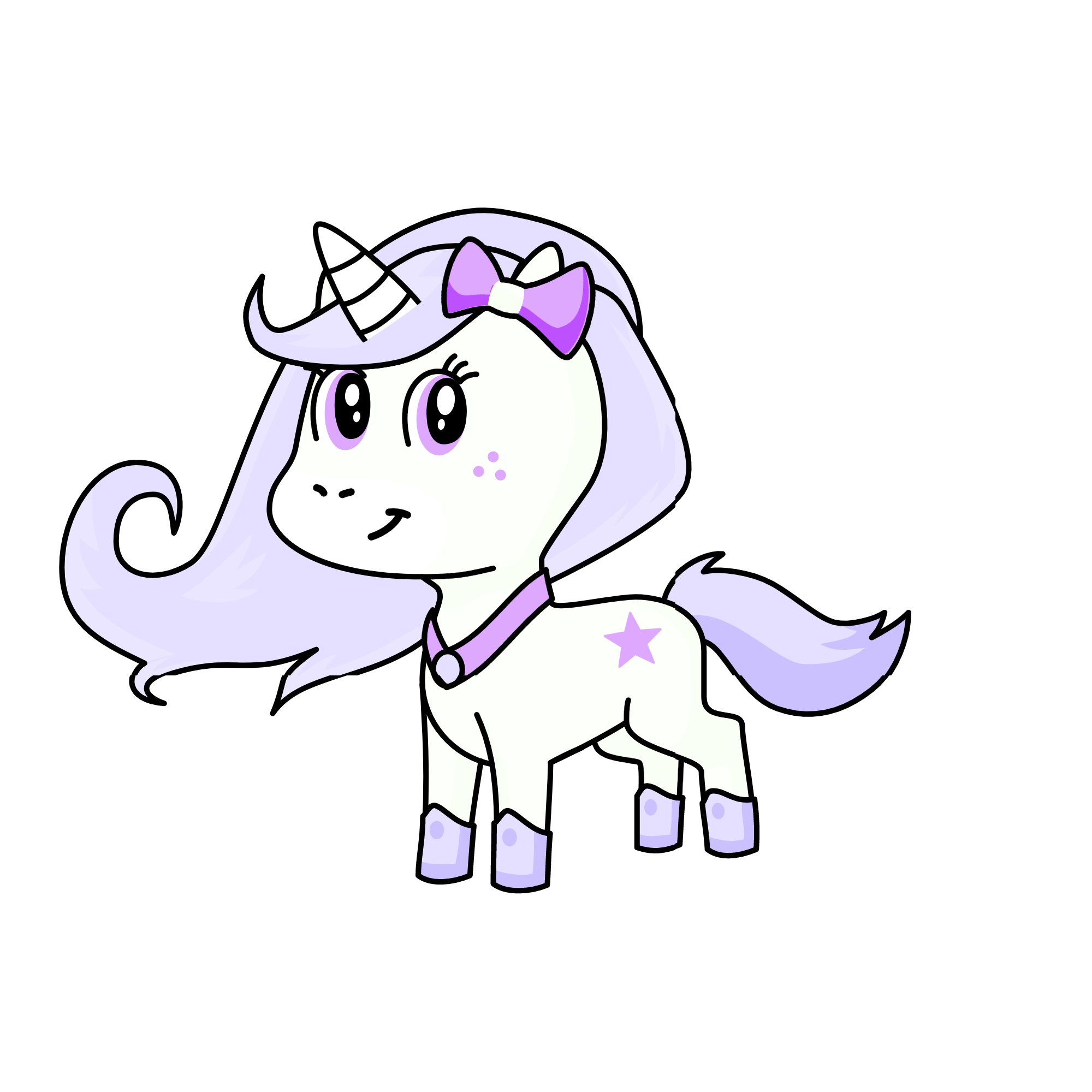 Violet, the unicorn