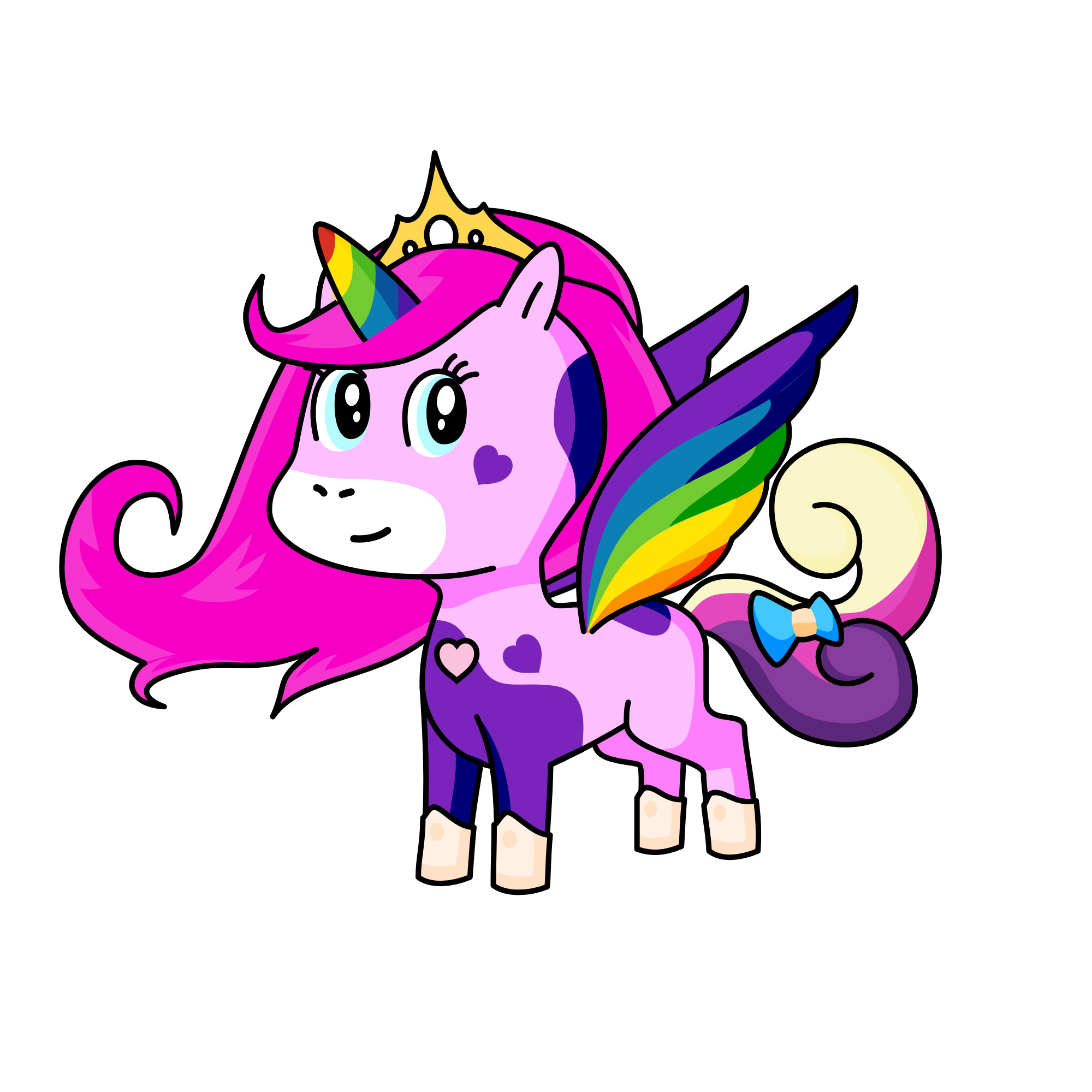 Shayna the REAL queen of the unicorns, the unicorn