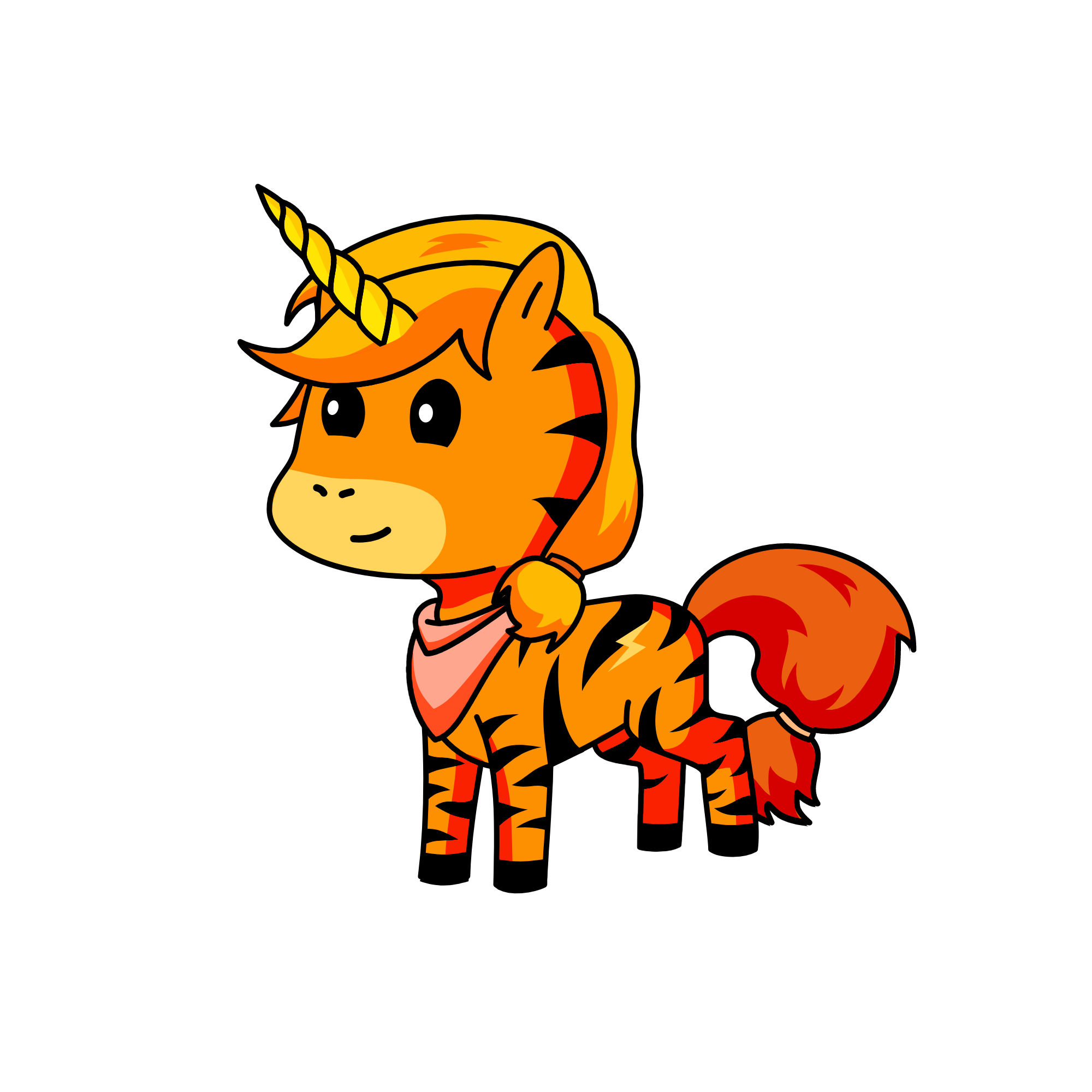 Tiger the Fire Unicorn, the unicorn