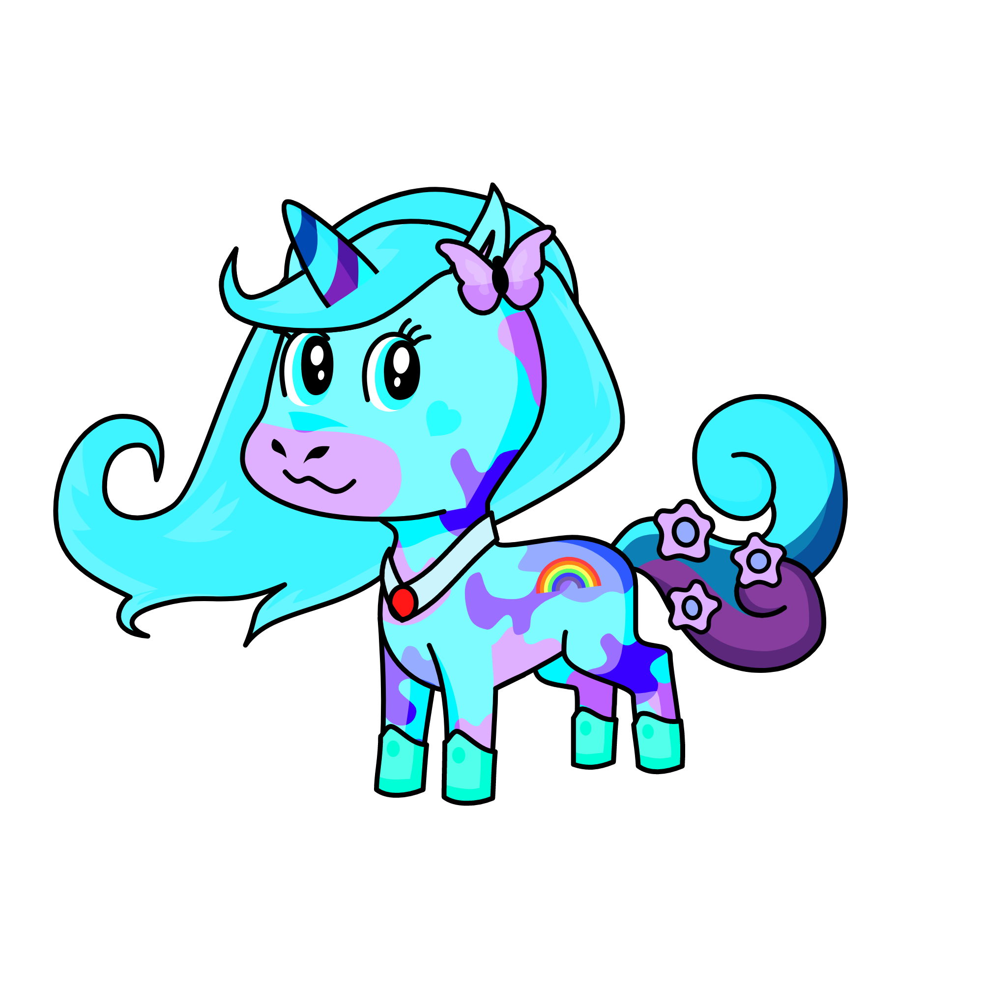 colorful, the unicorn