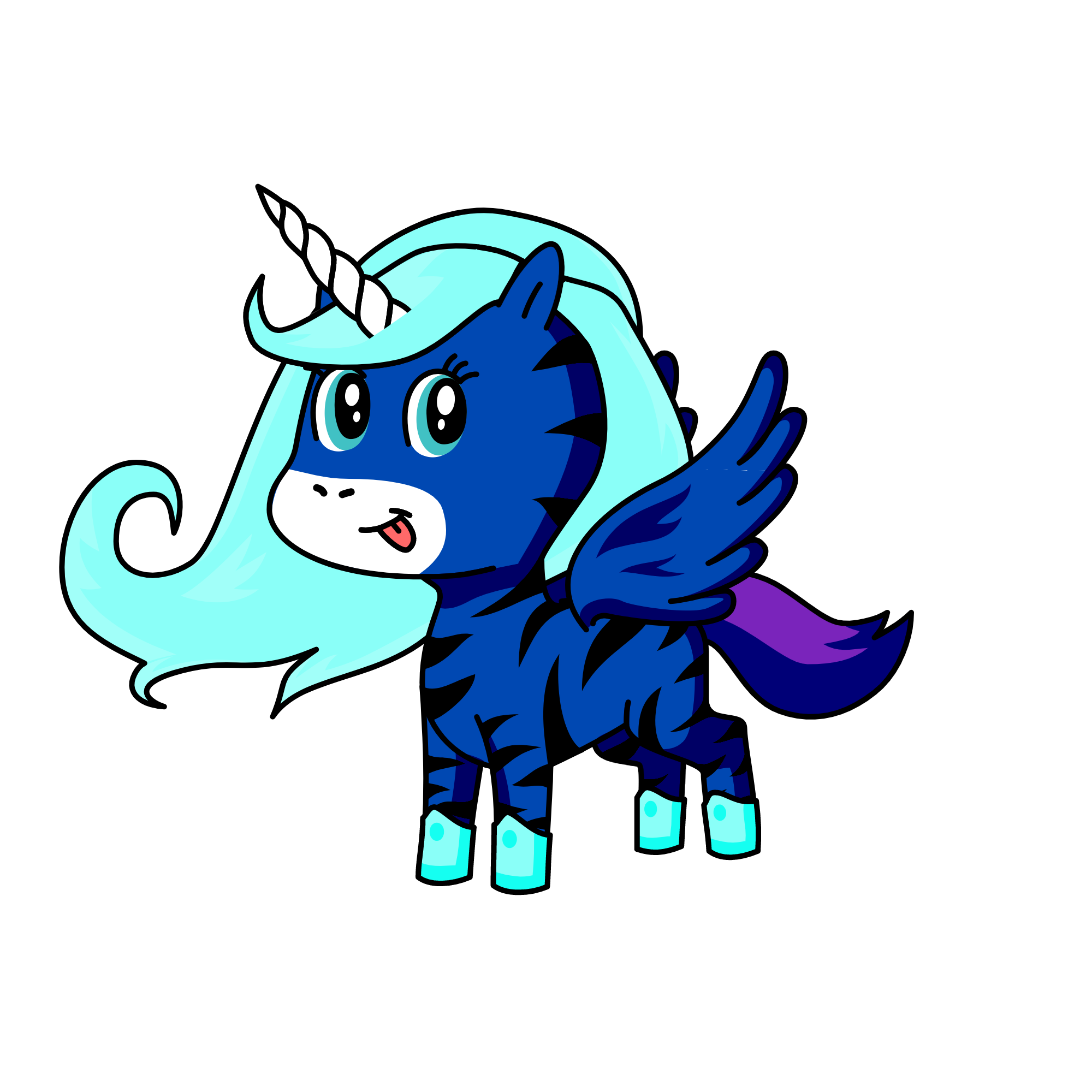 the queen of ice, the unicorn