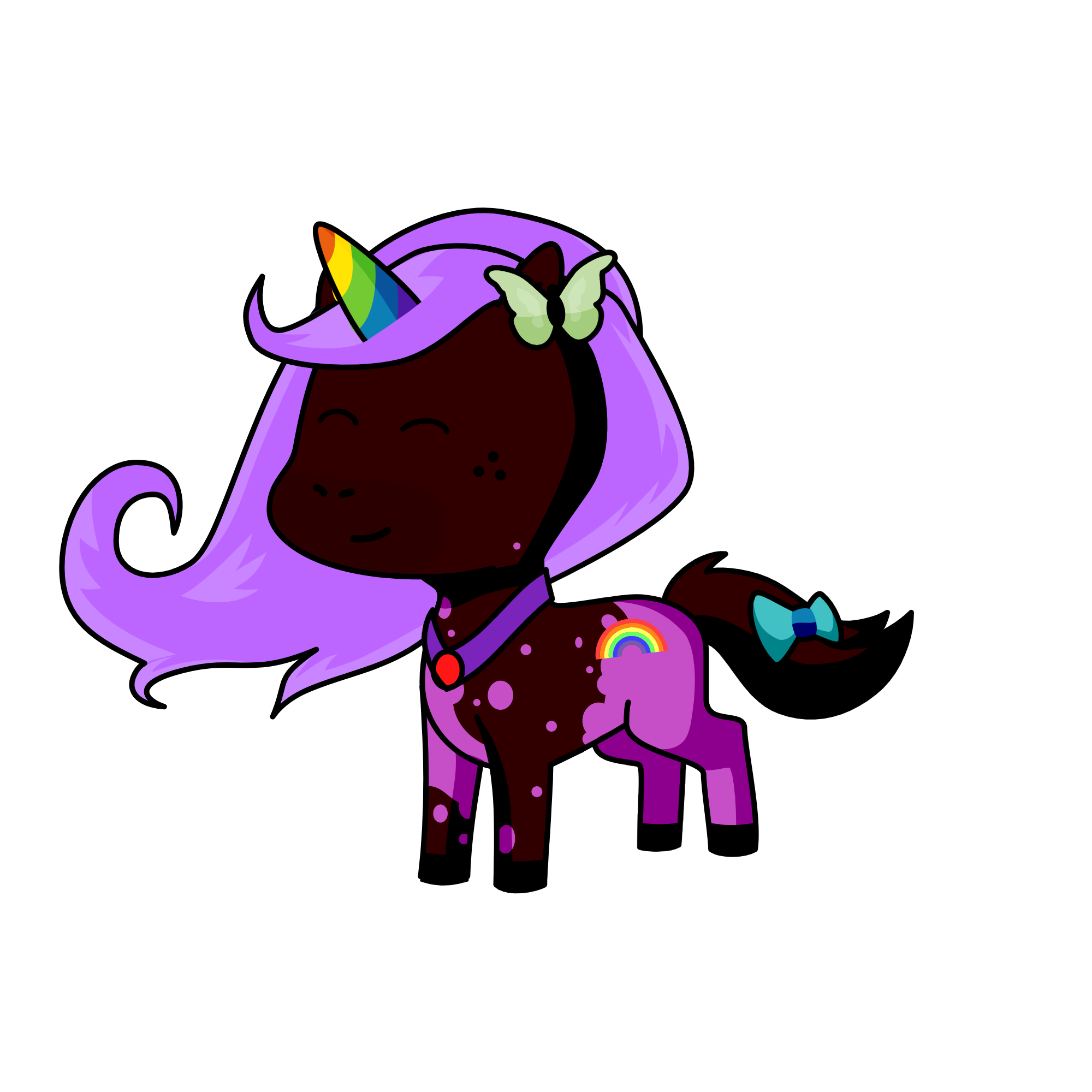 Rainbow, the unicorn