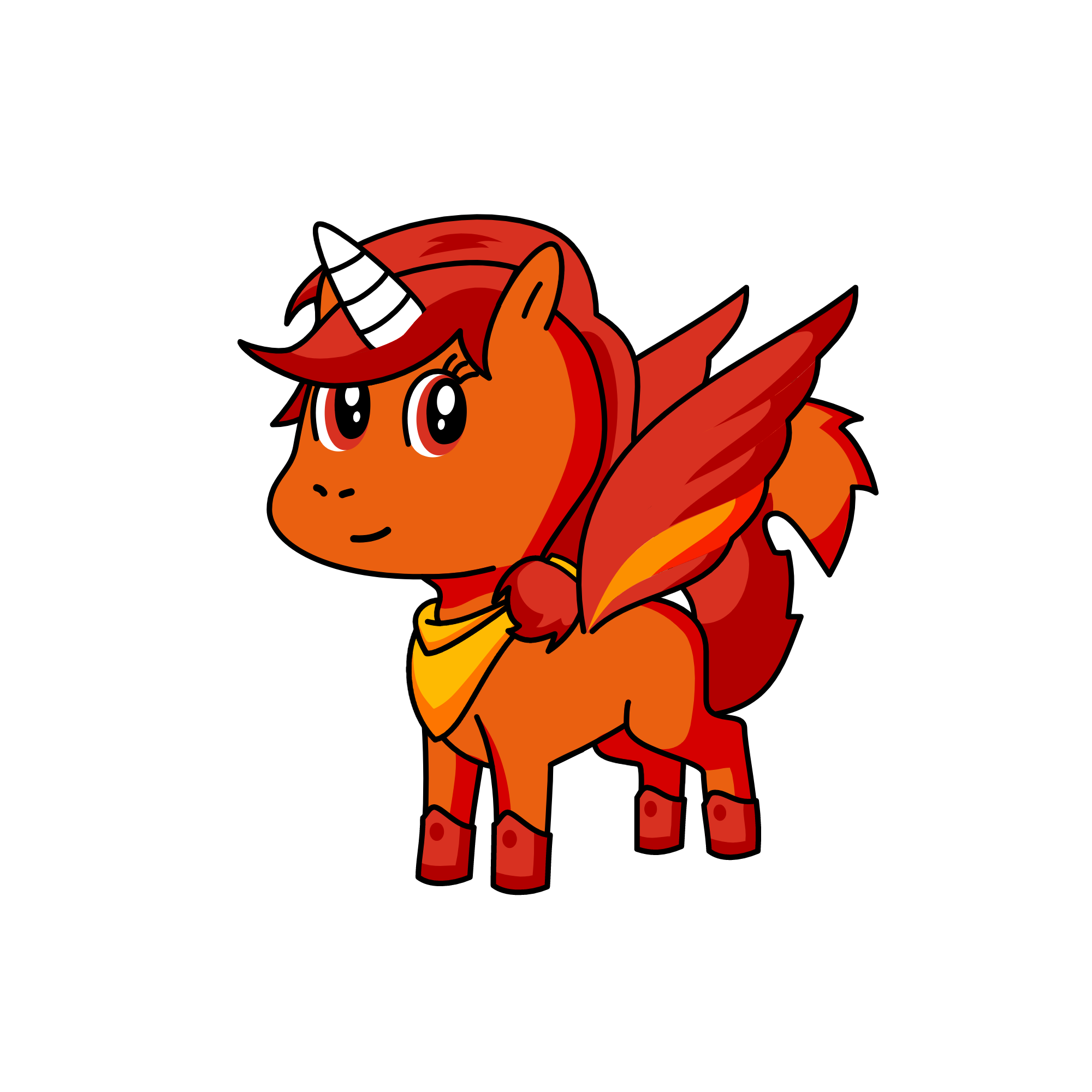 firefox clondia, the unicorn