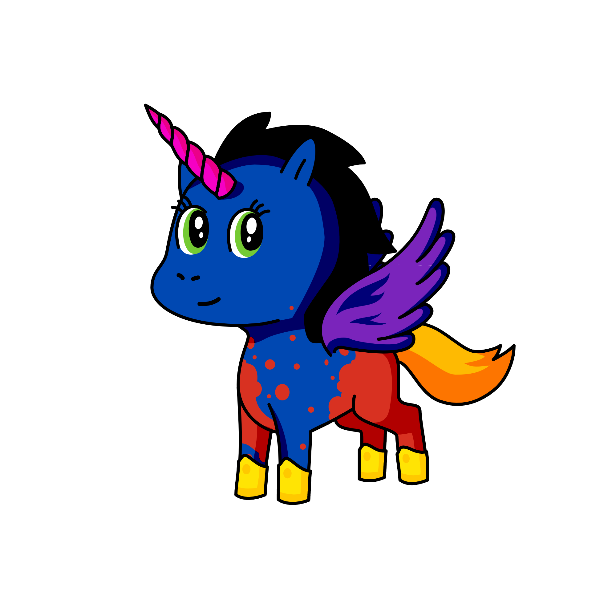 paint, the unicorn