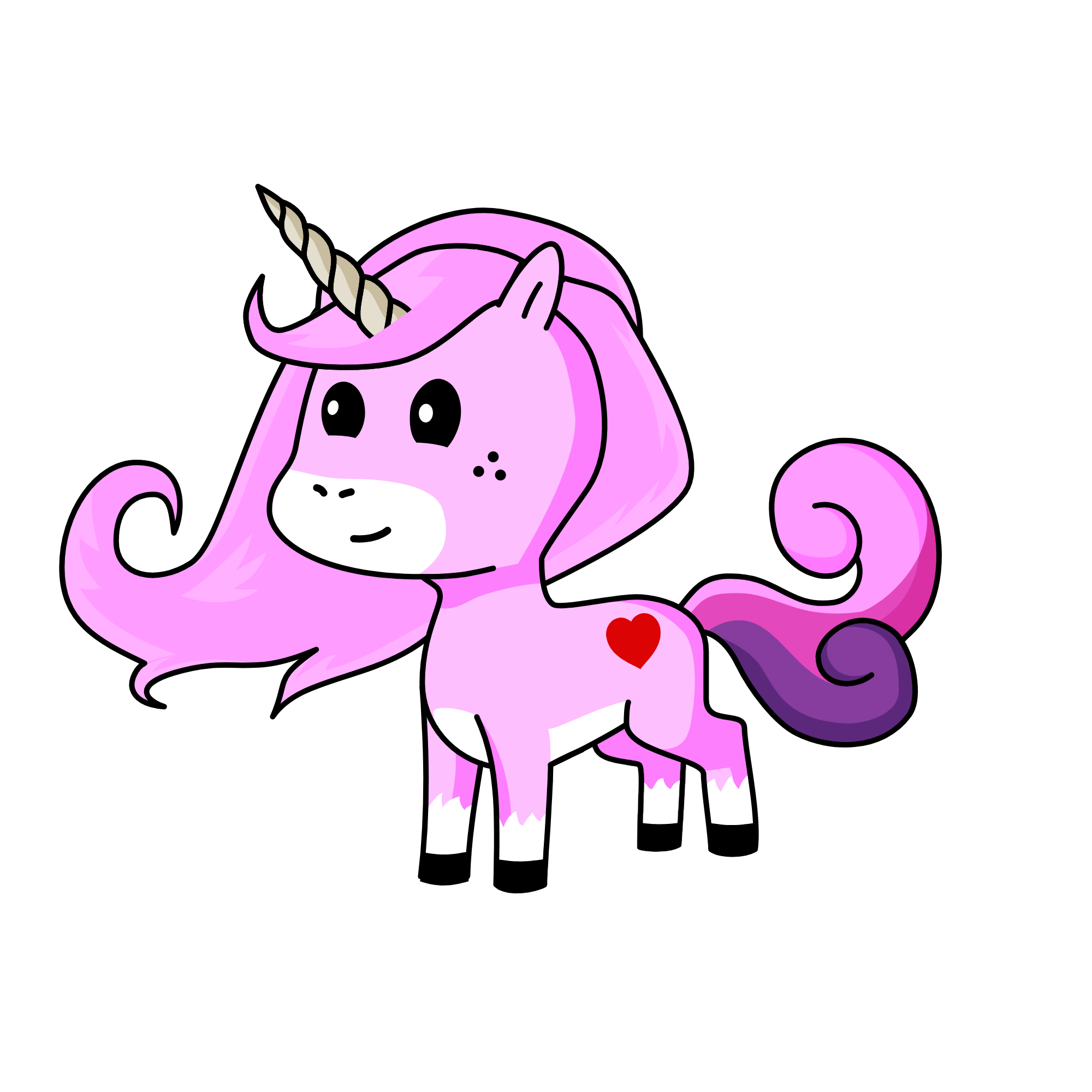 Pinkacorn, the unicorn