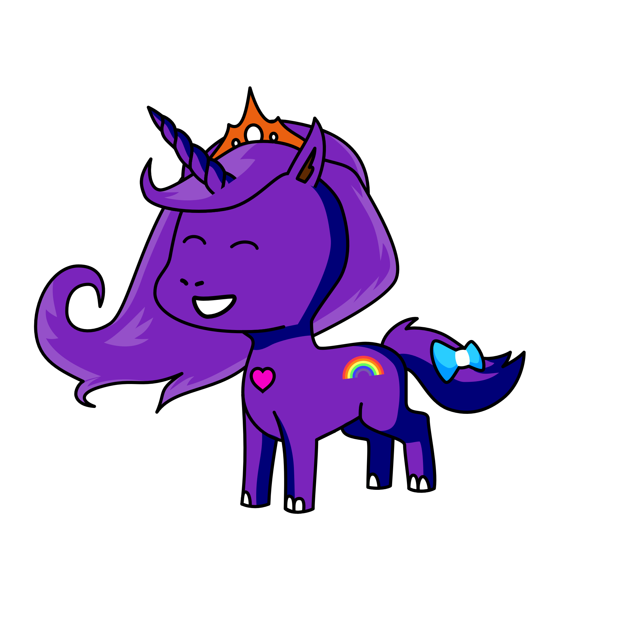 Purplecorn, the unicorn