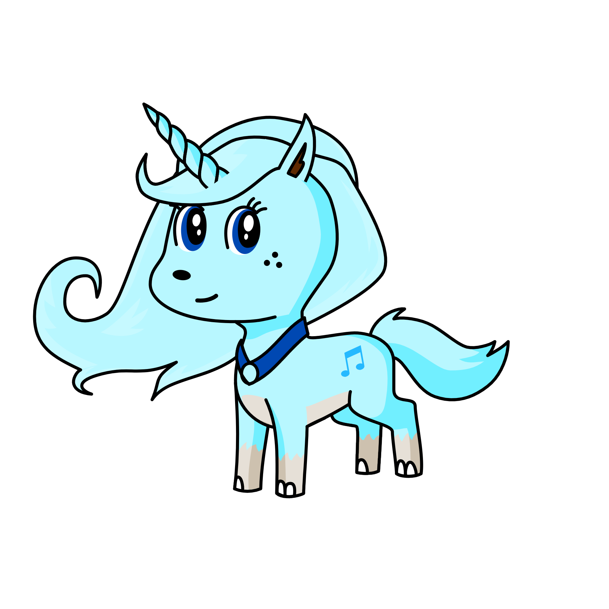 Bluefoxacorn, the unicorn