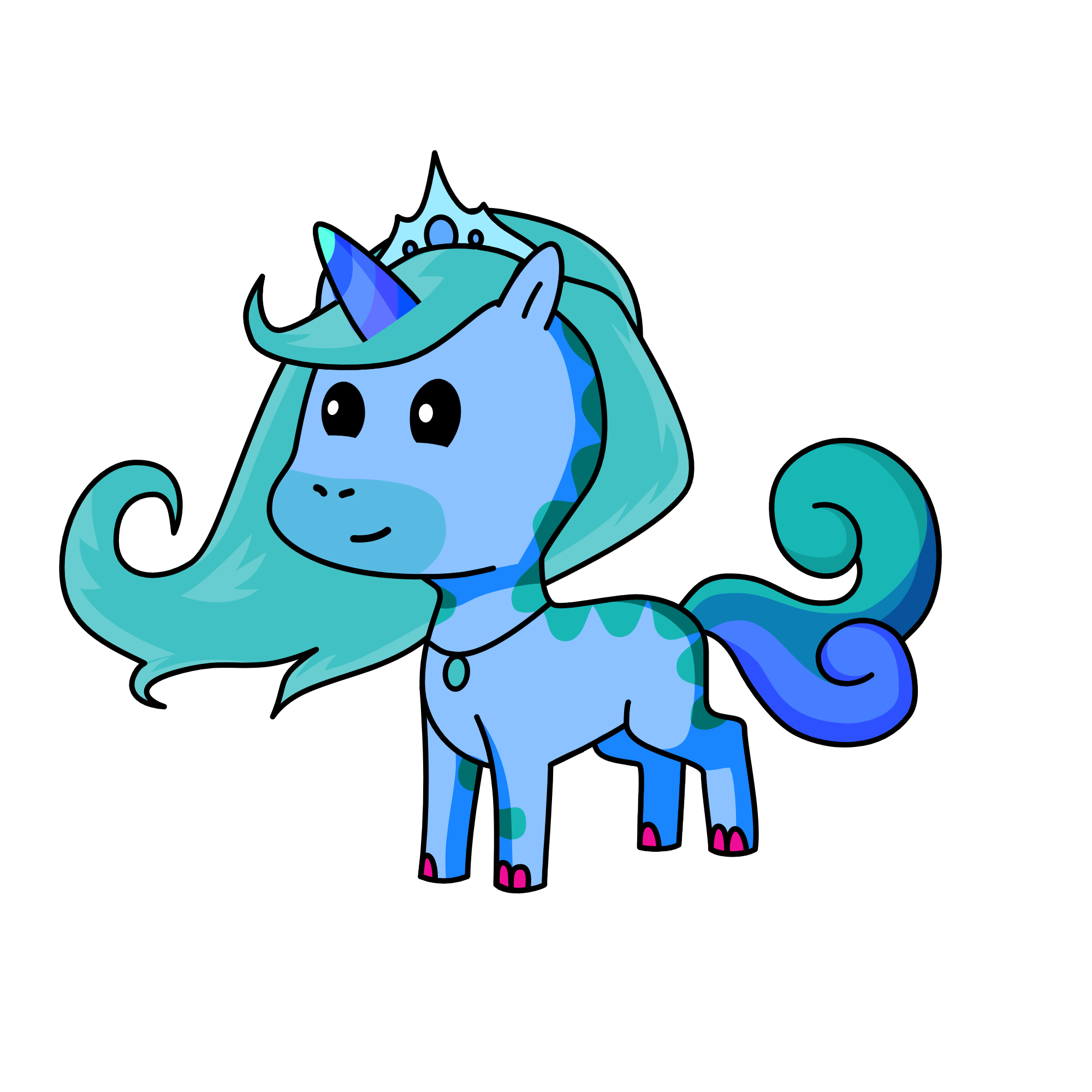 Princess Aqualine, the unicorn