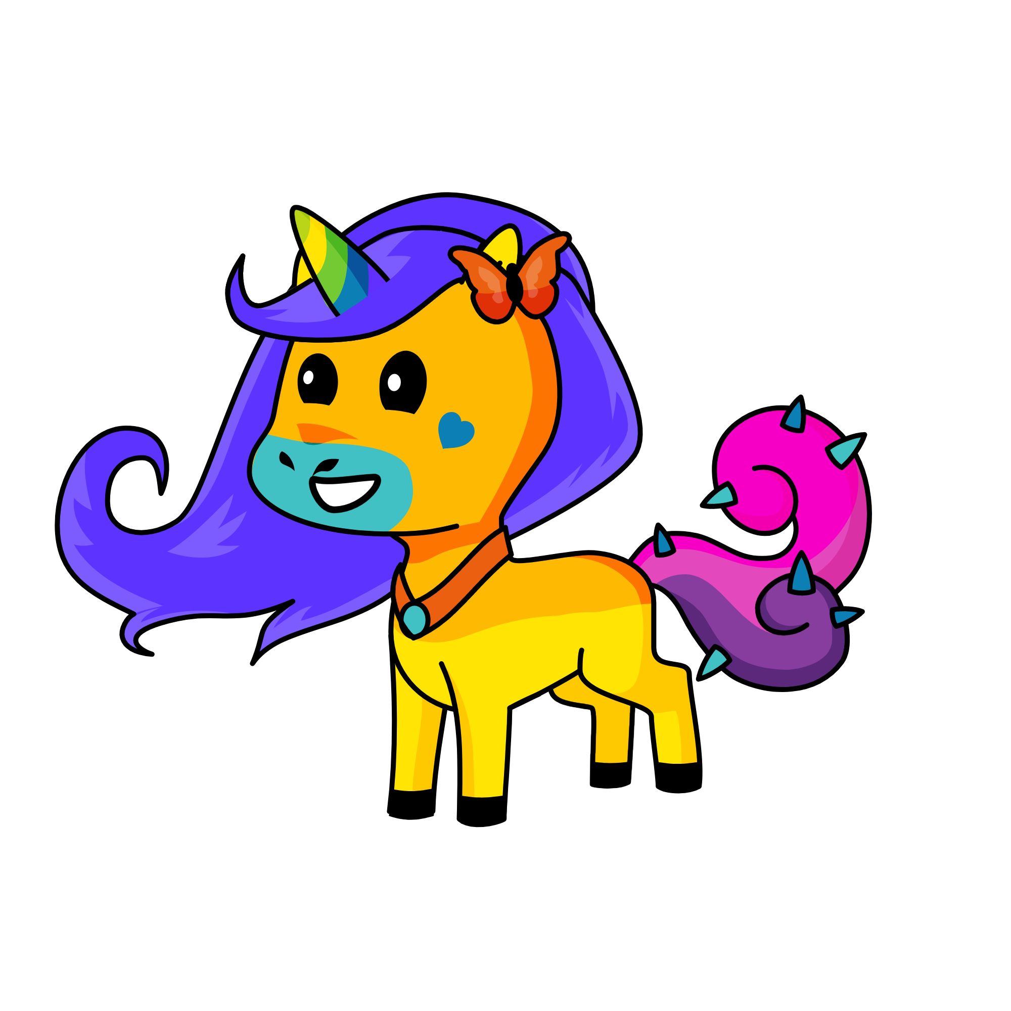 violet, the unicorn