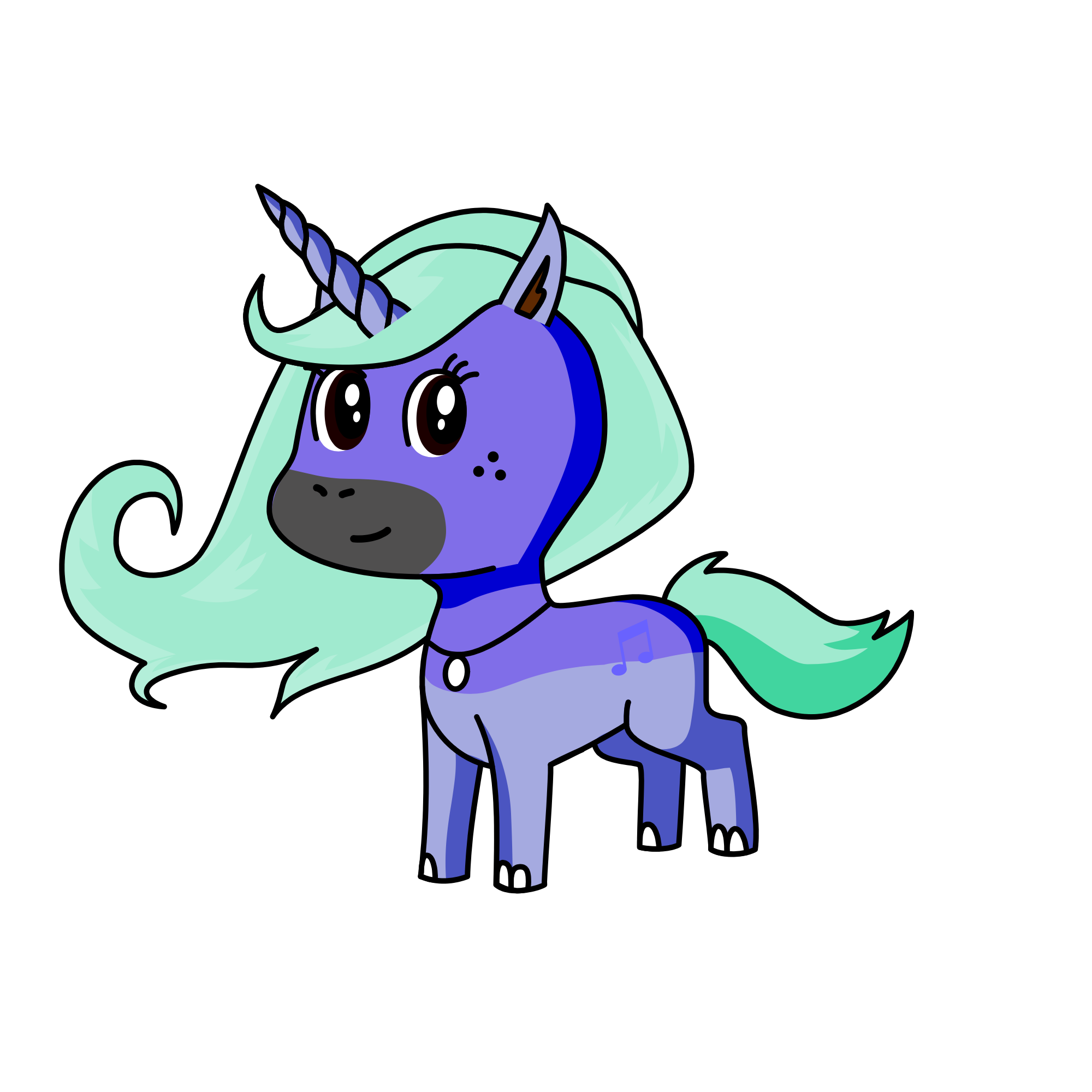 Mist mane, the unicorn