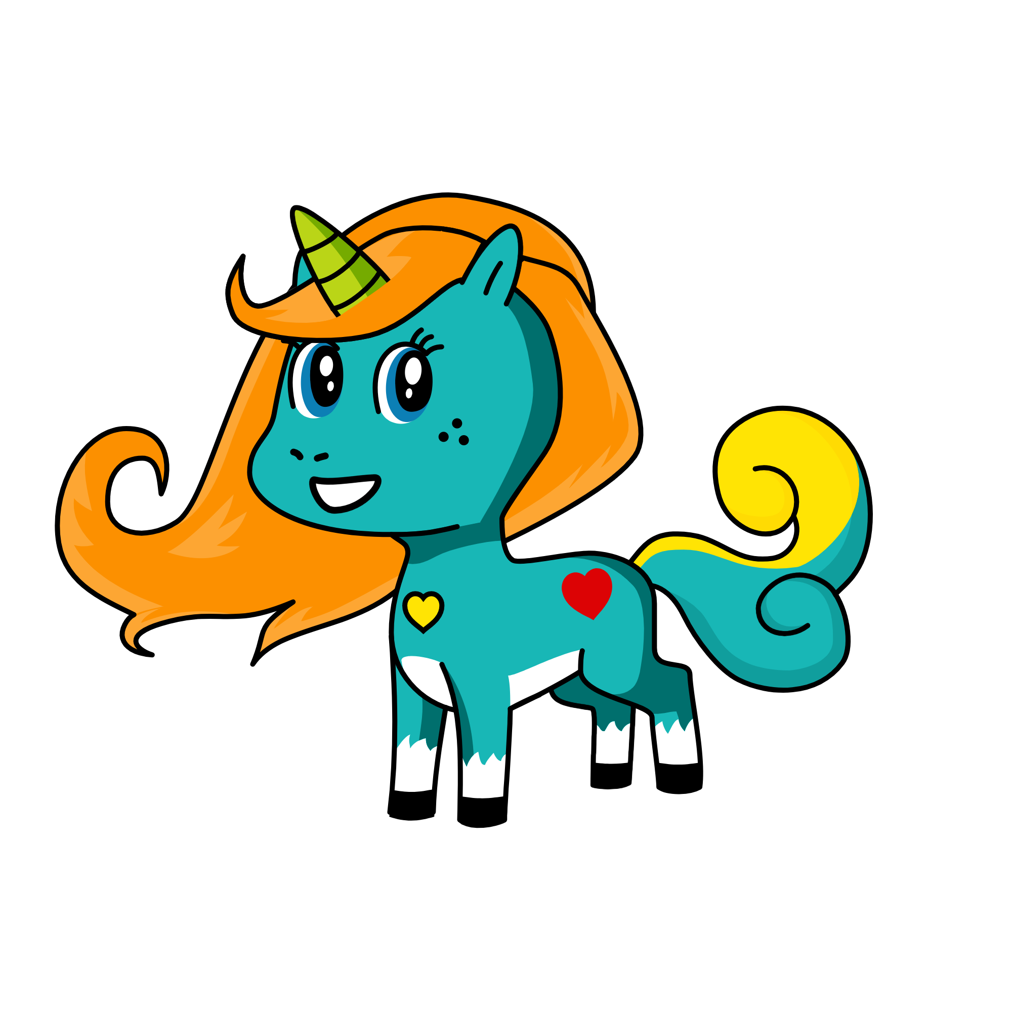 Au some, the unicorn