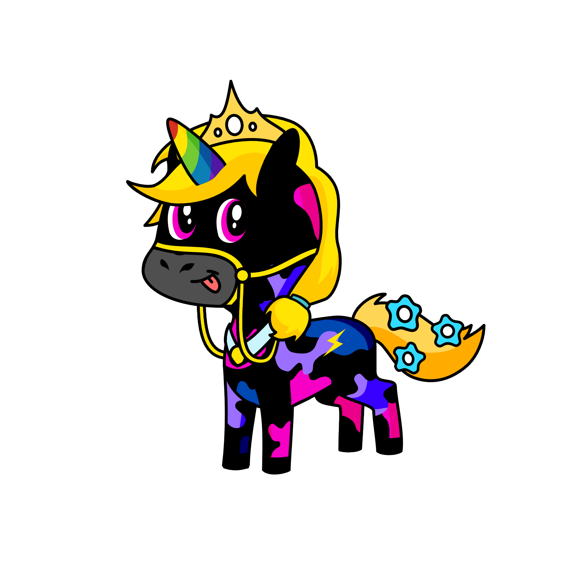 Black Splat, the unicorn