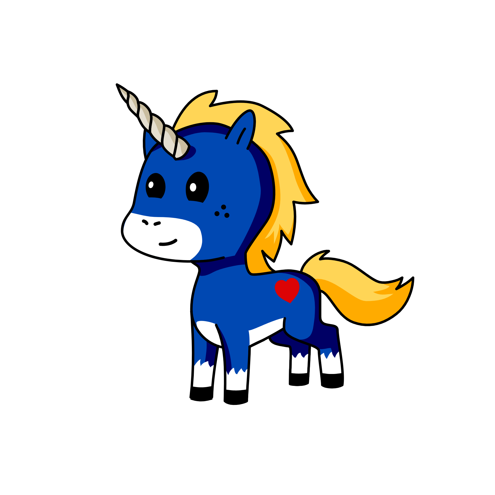 snow ball, the unicorn