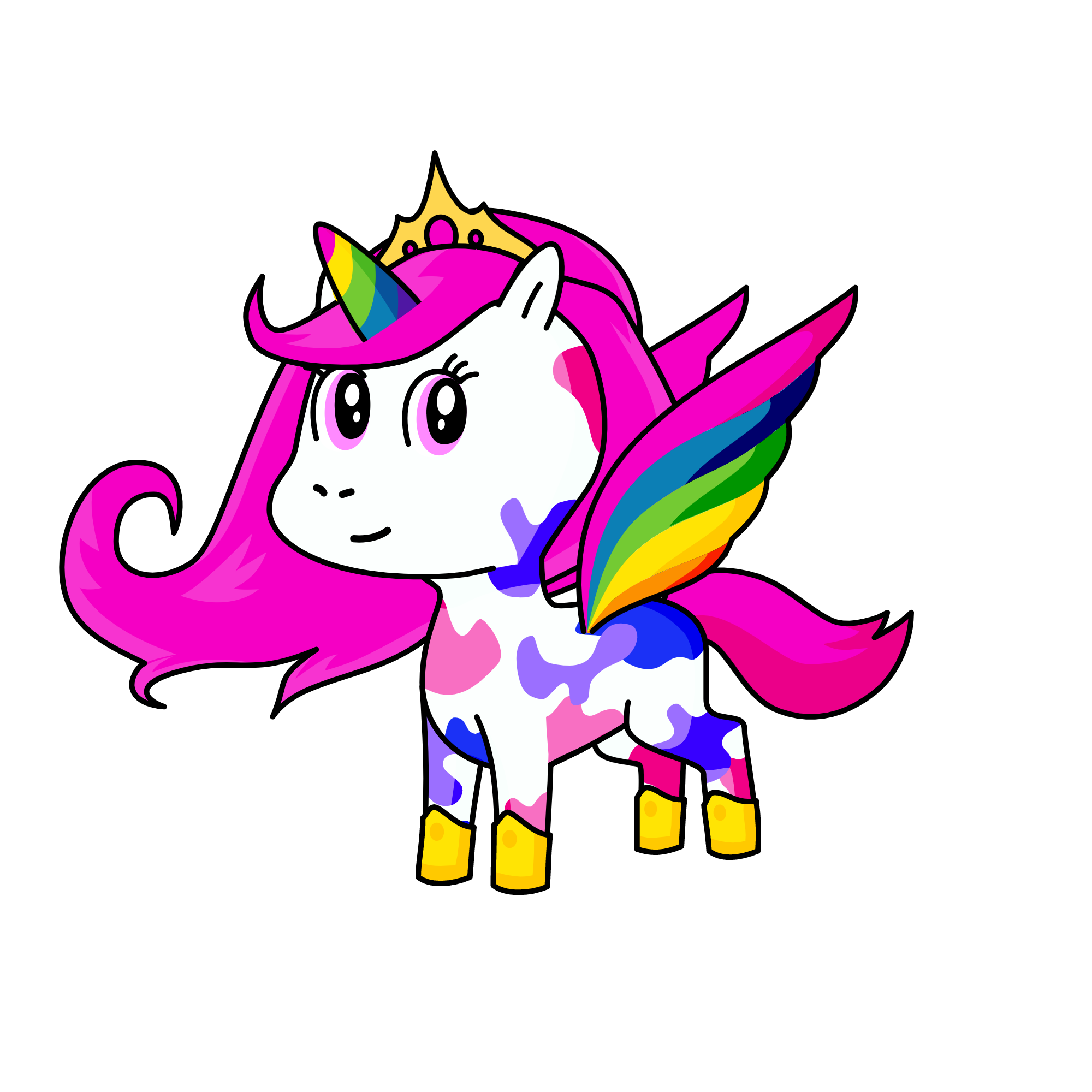 Plamka, the unicorn