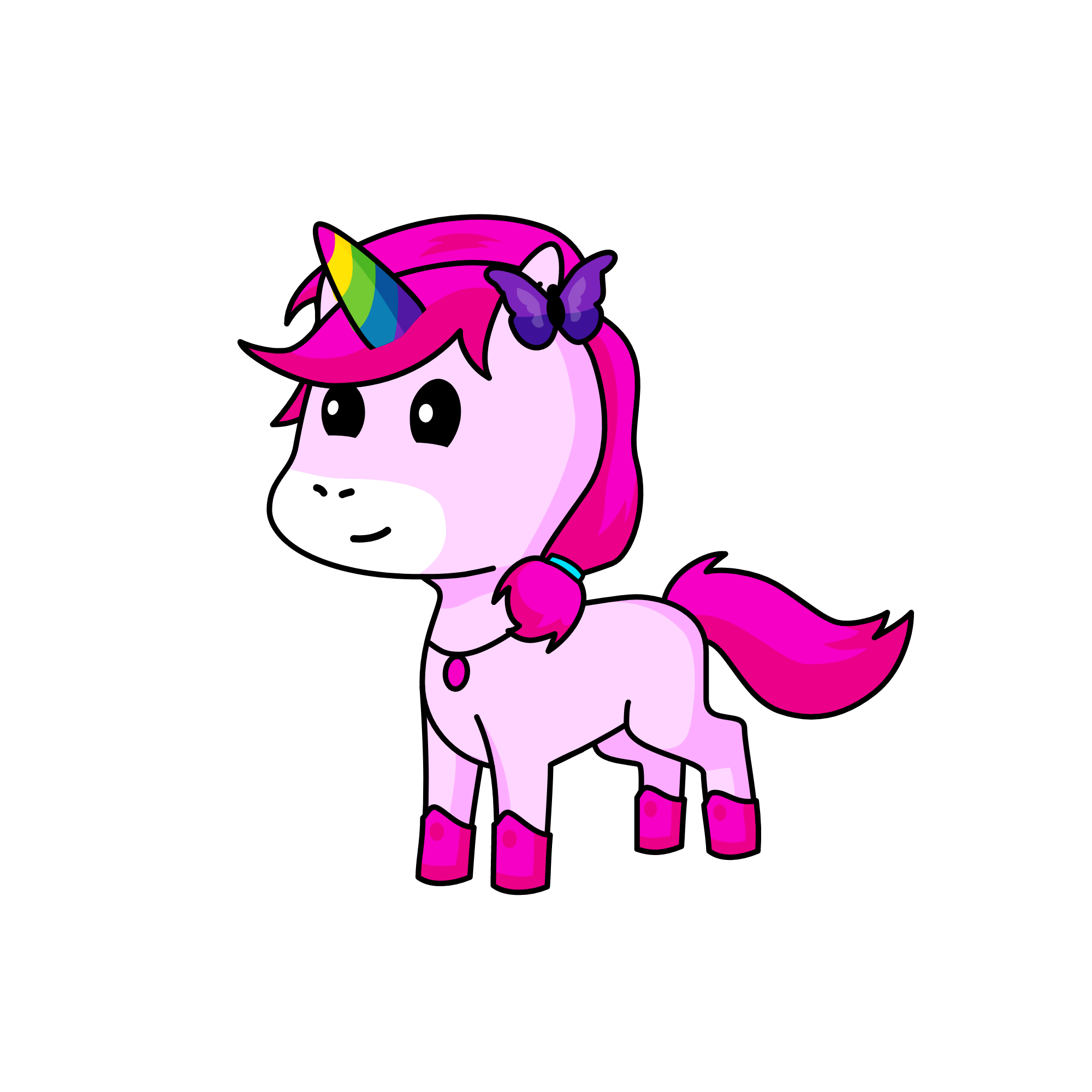 Pinky, the unicorn