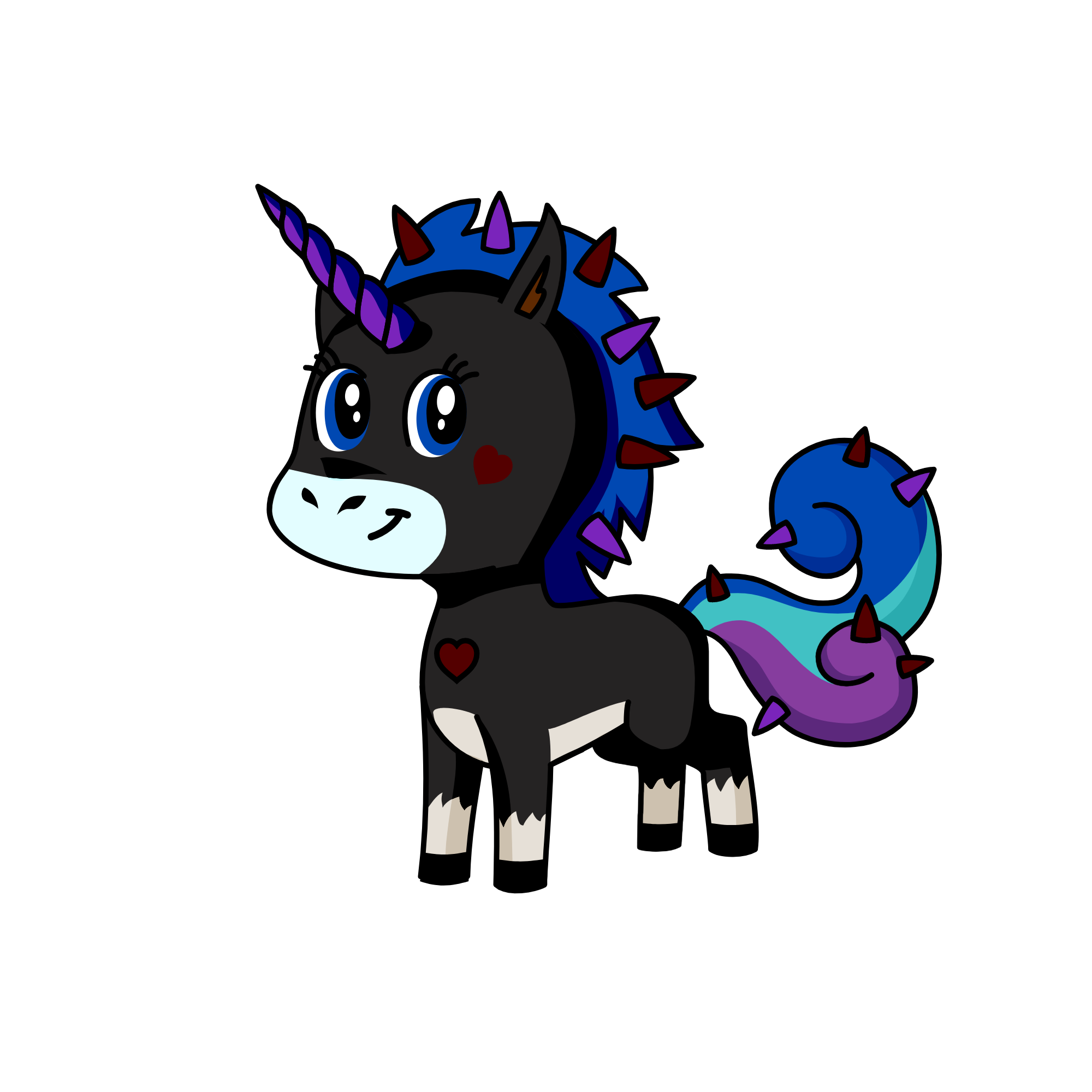 Moonlight, the unicorn