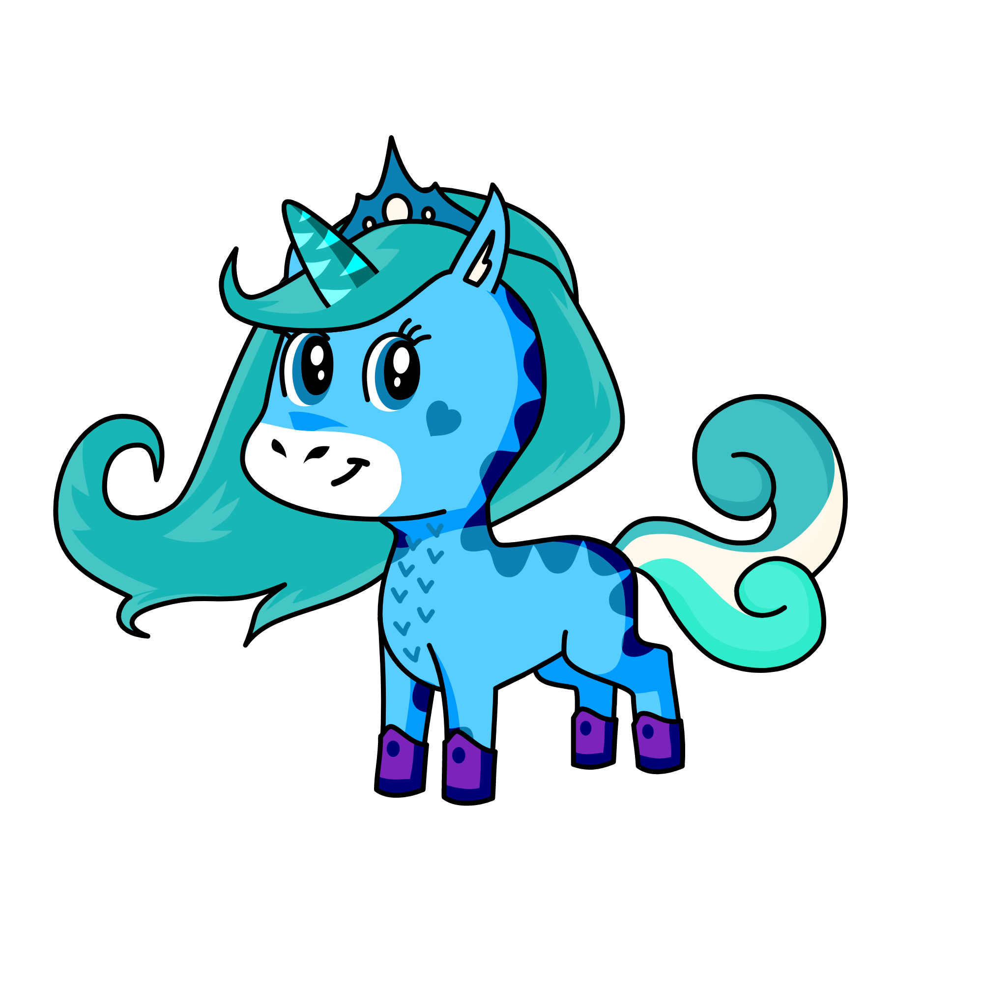 Aqua, the unicorn