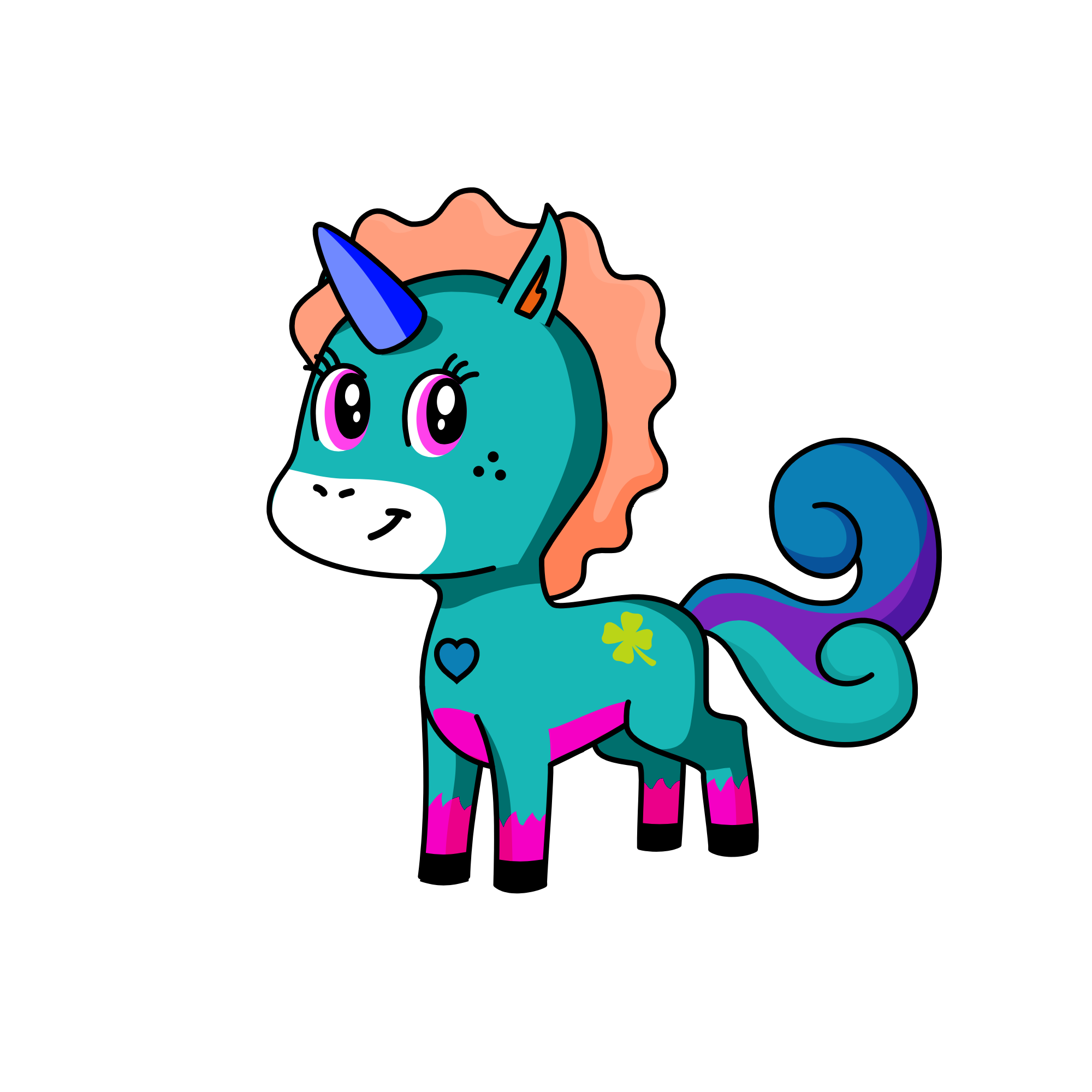 Courage, the unicorn