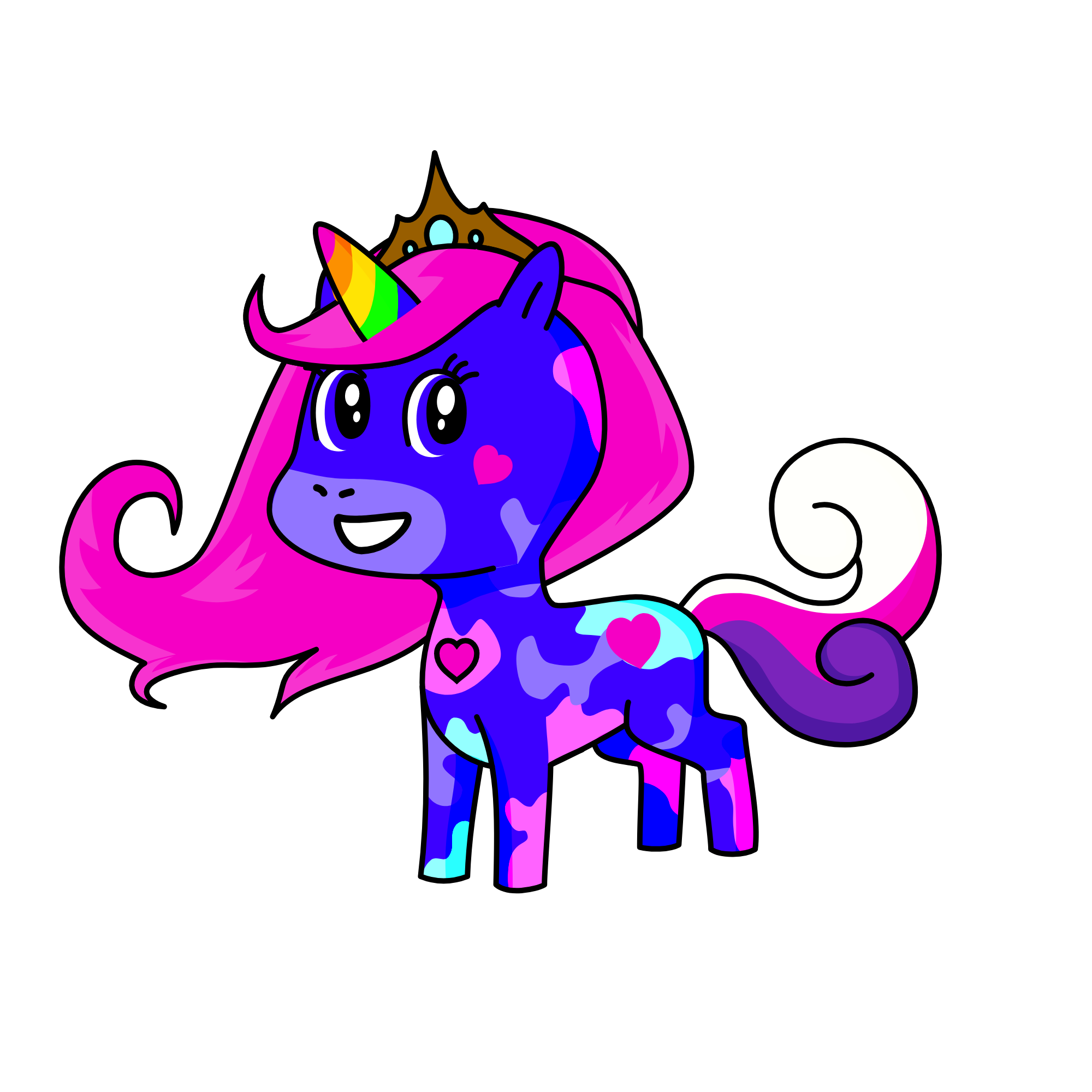 neon, the unicorn