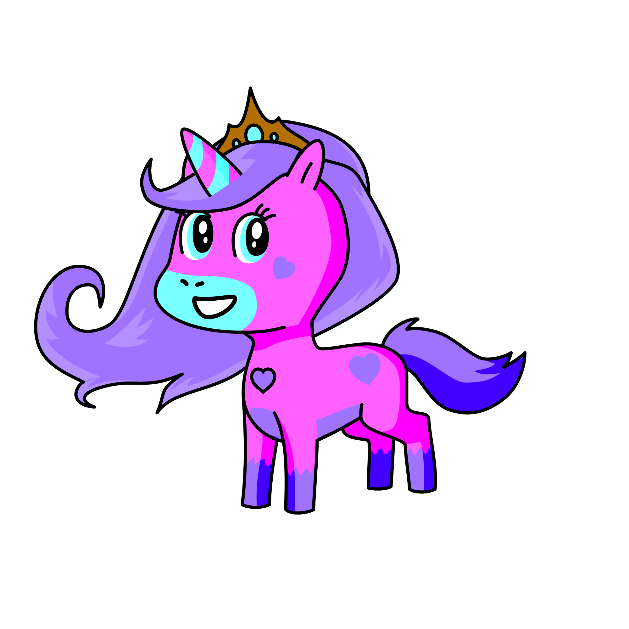 pastel, the unicorn