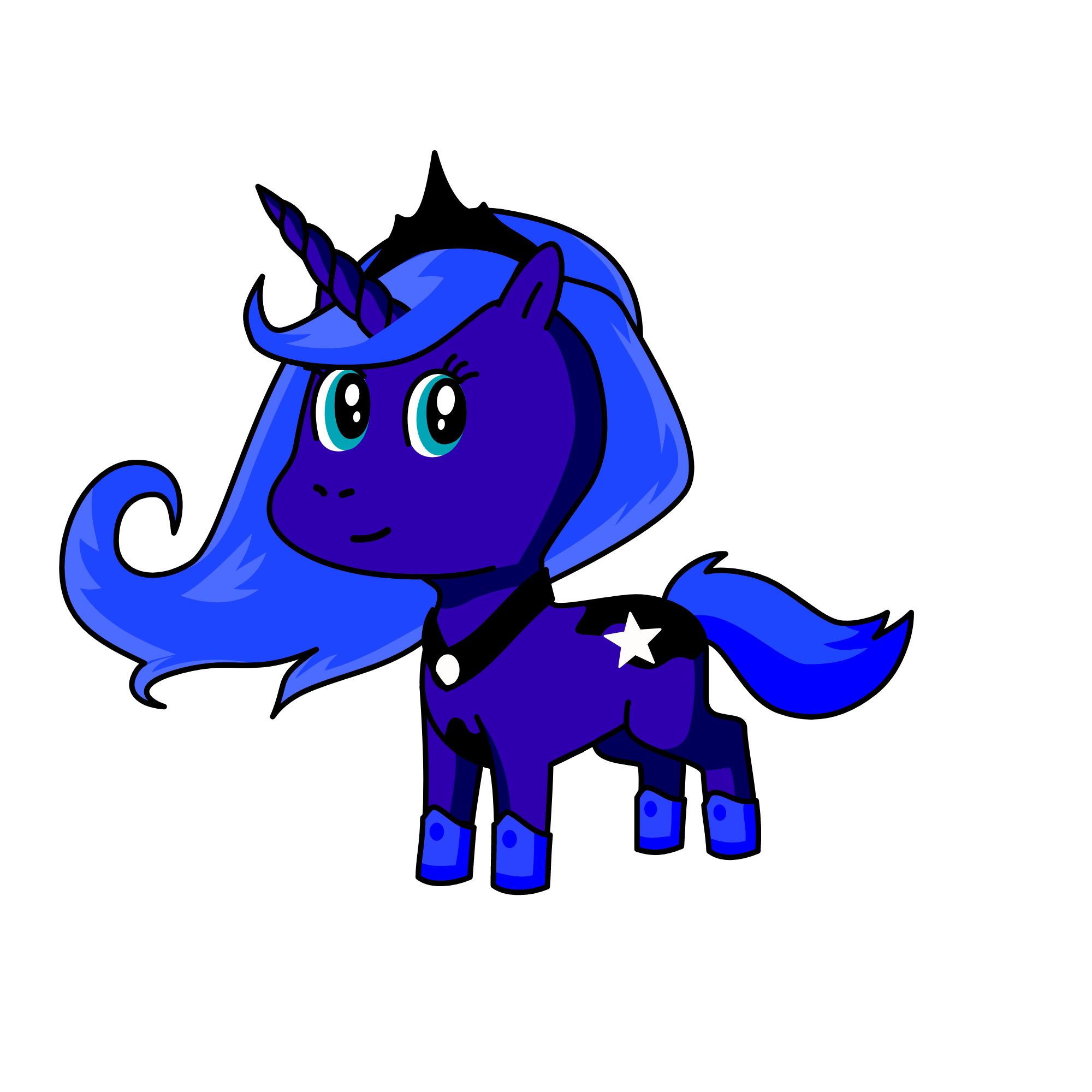 Princess luna, the unicorn