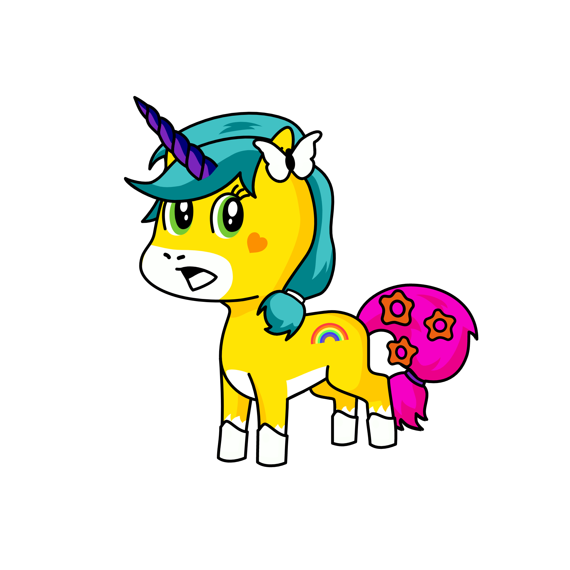 Shy, the unicorn