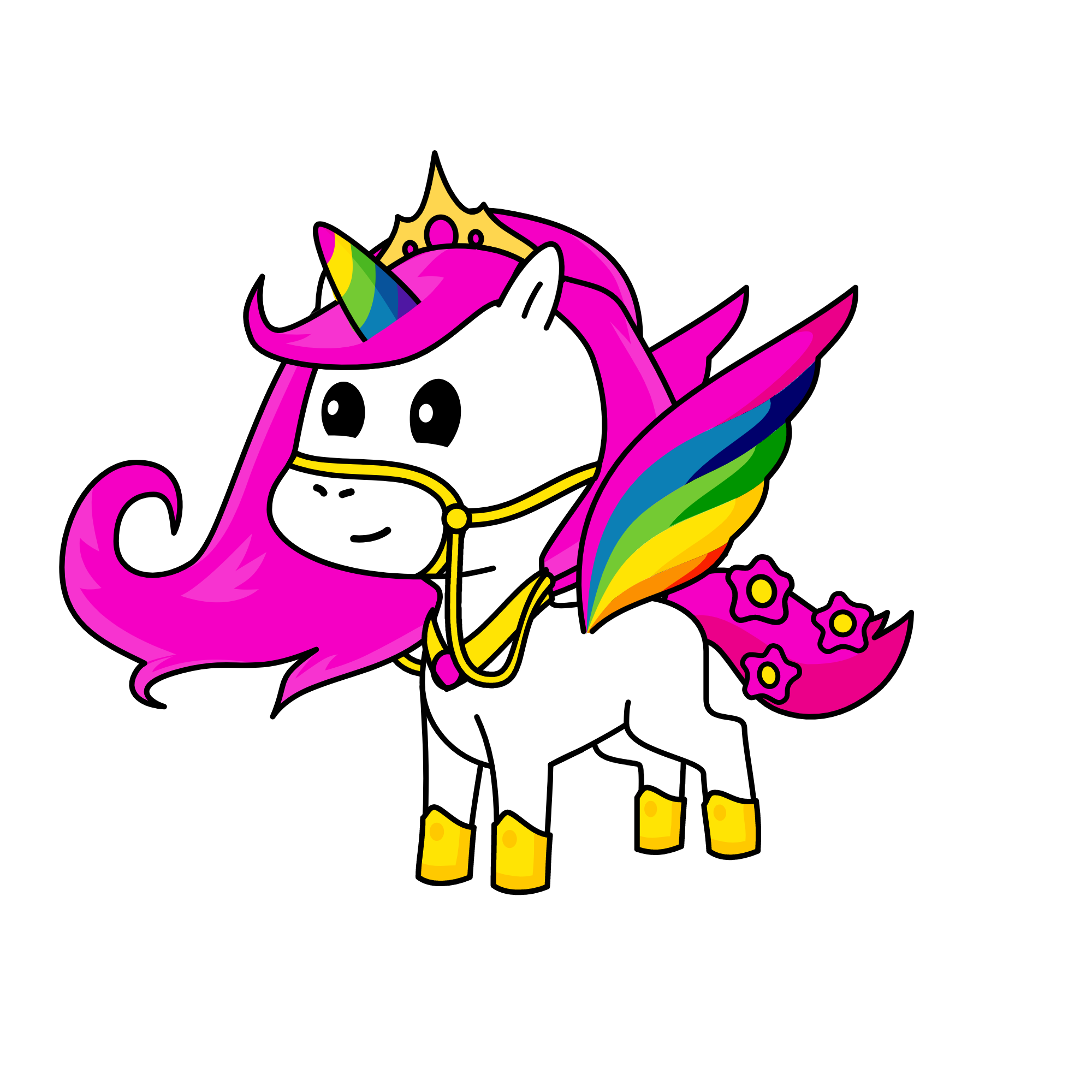 Plamka, the unicorn